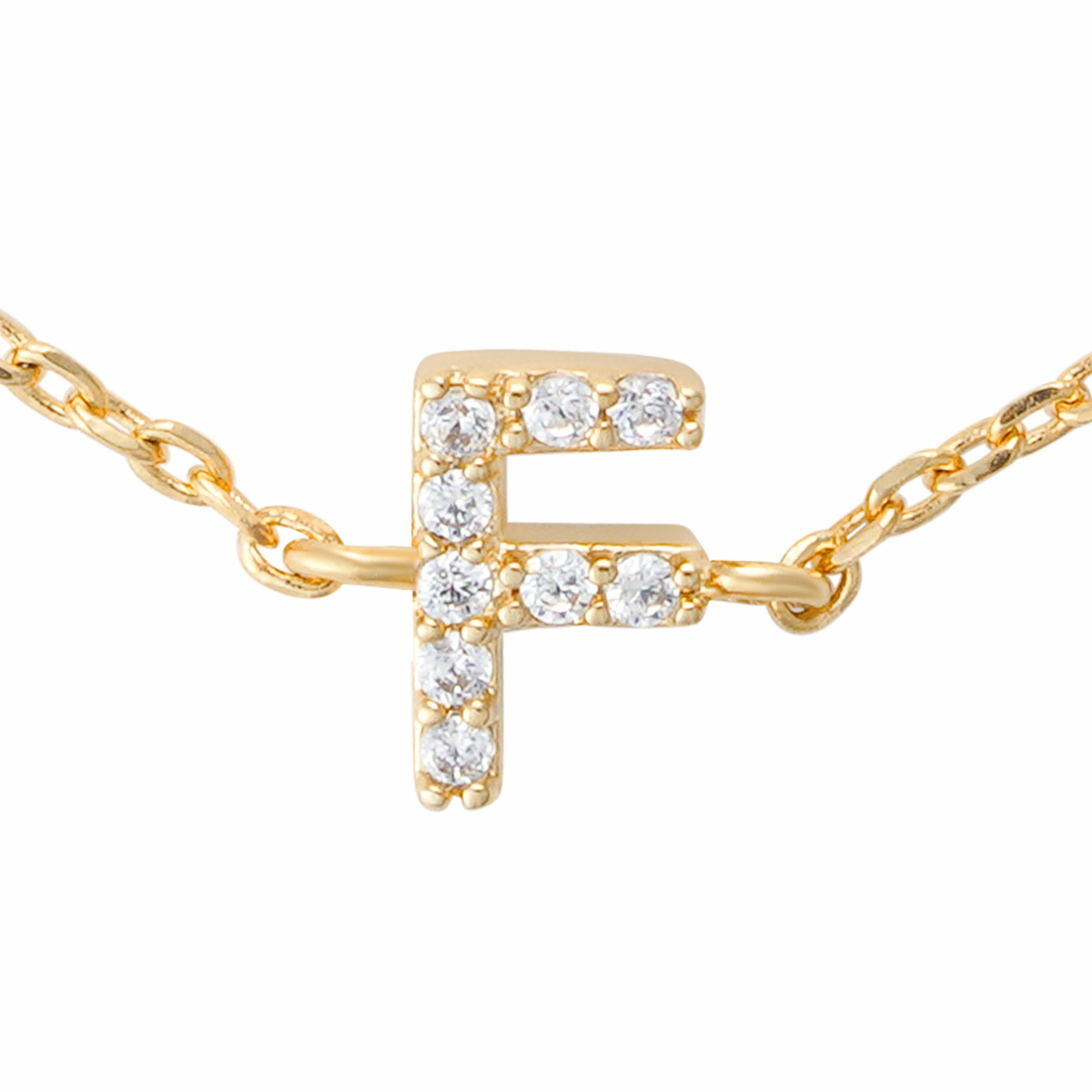 Gold Toned Letters Bracelet-F image 2
