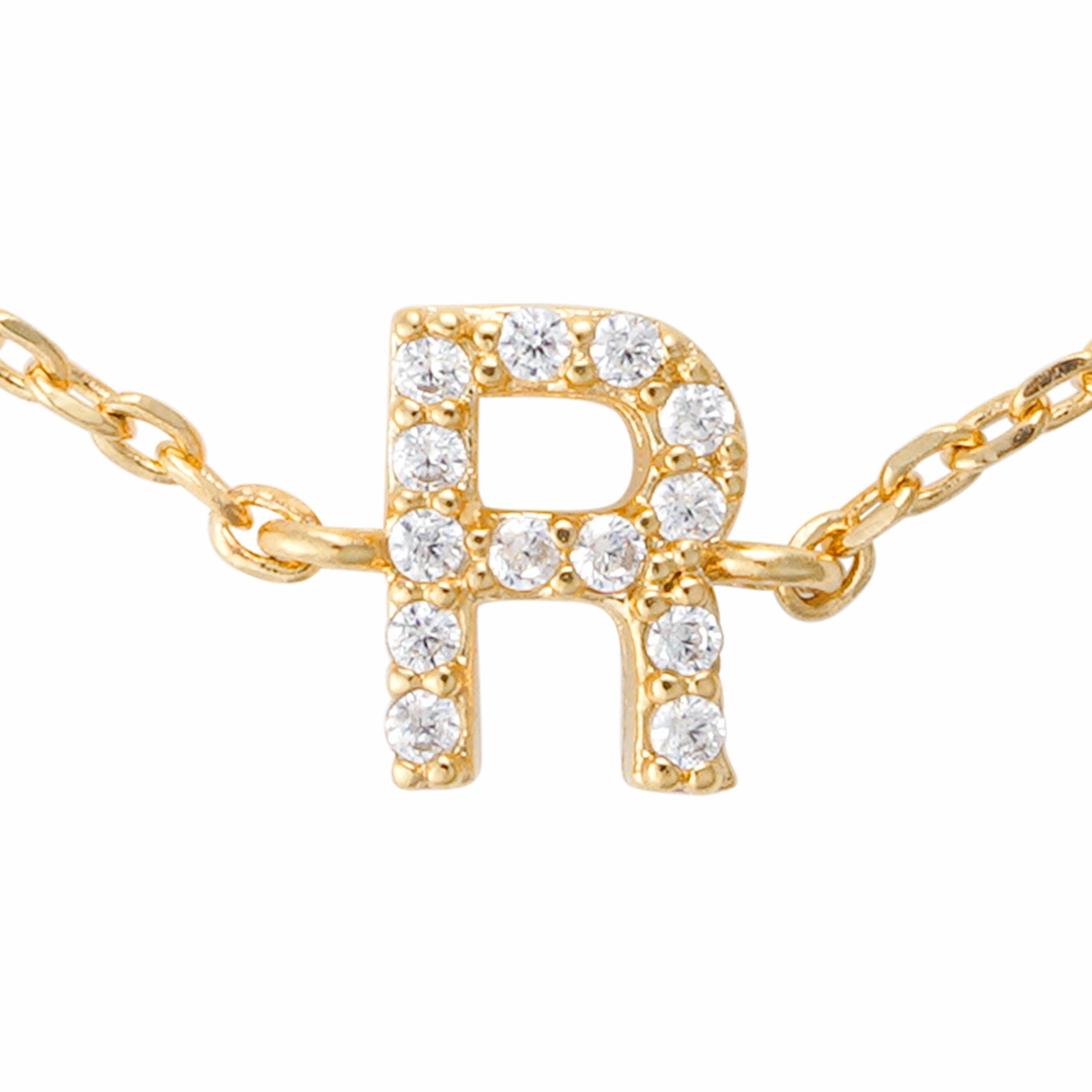 Gold Toned Letters Bracelet-R image 2