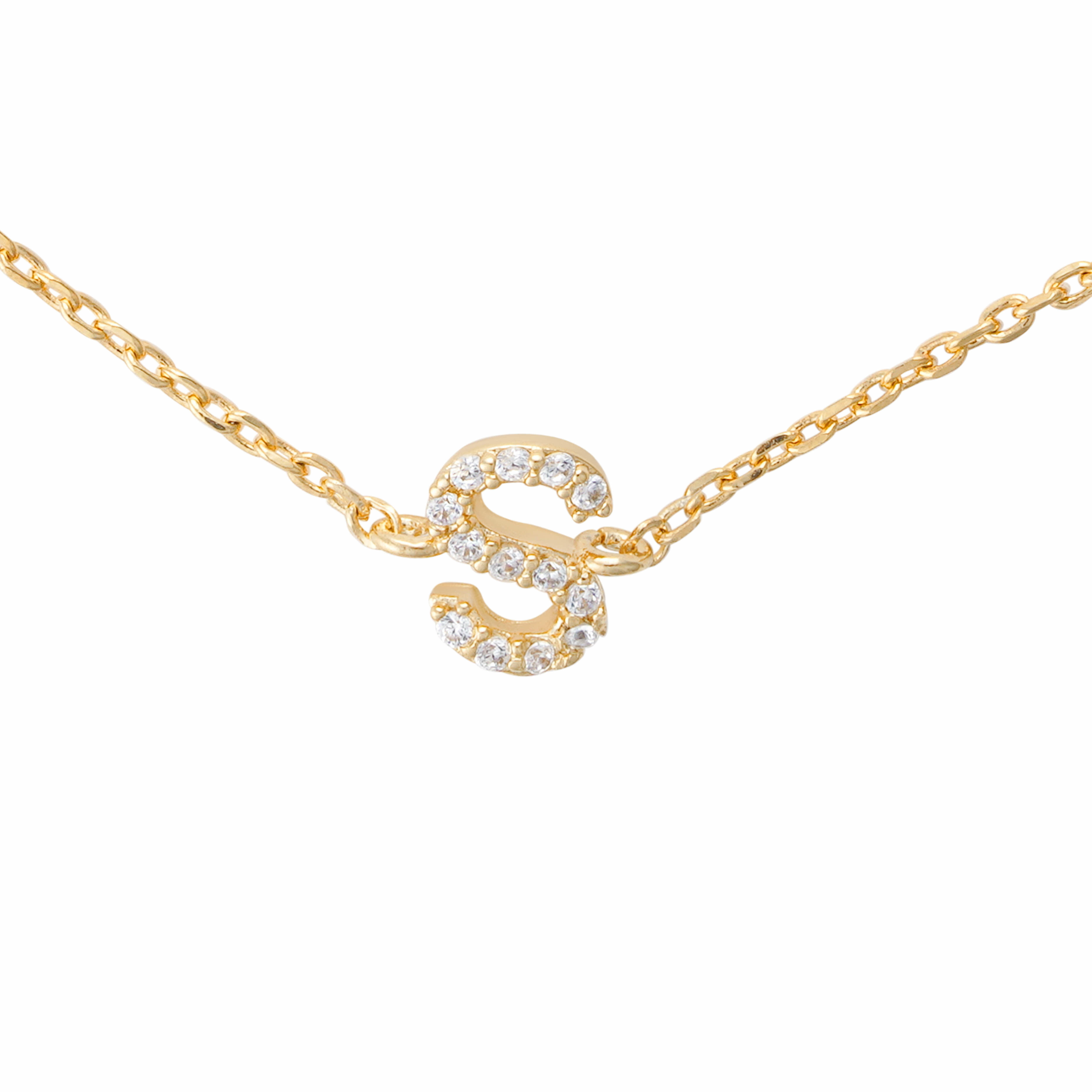 Gold Toned Letters Bracelet-S image 1