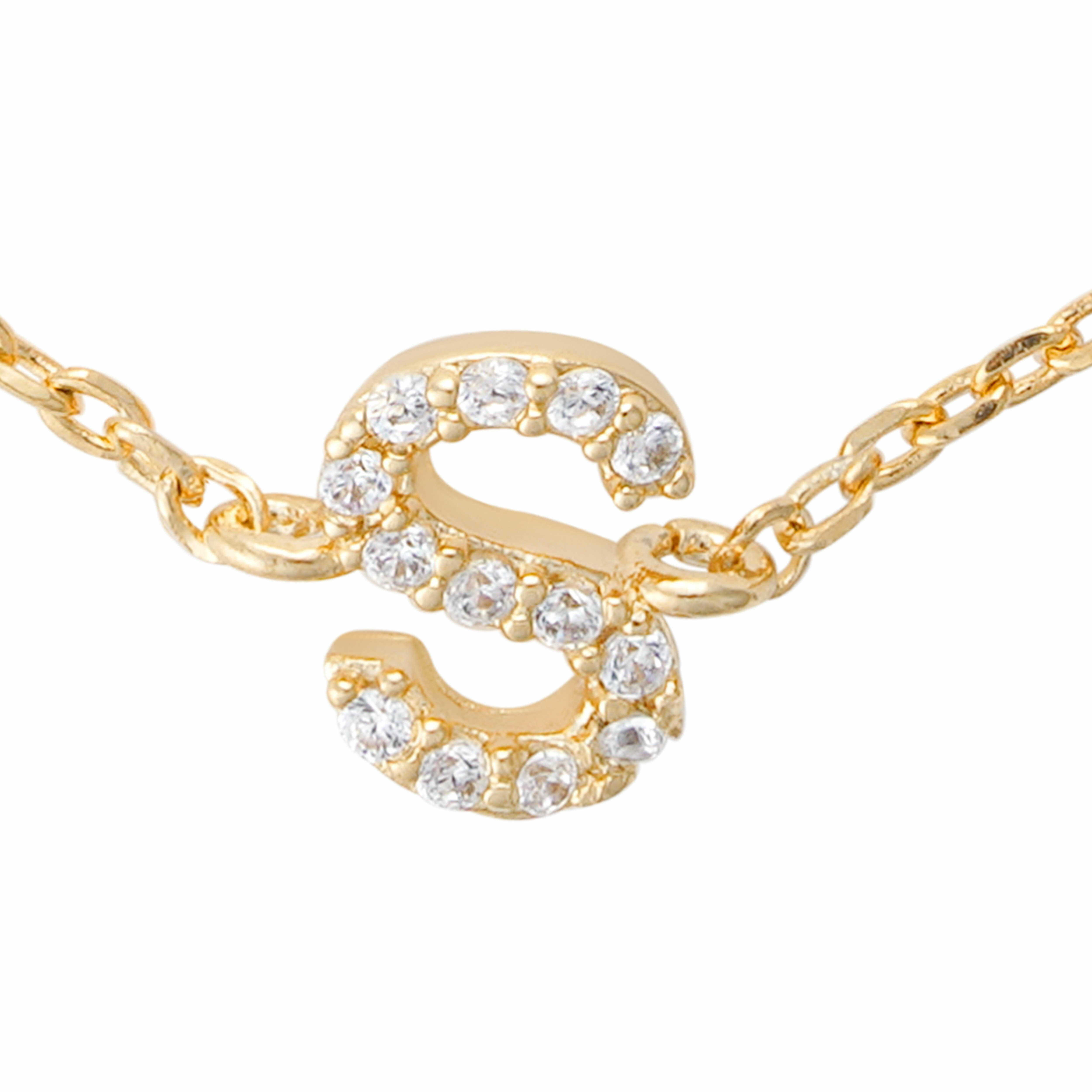 Gold Toned Letters Bracelet-S image 2