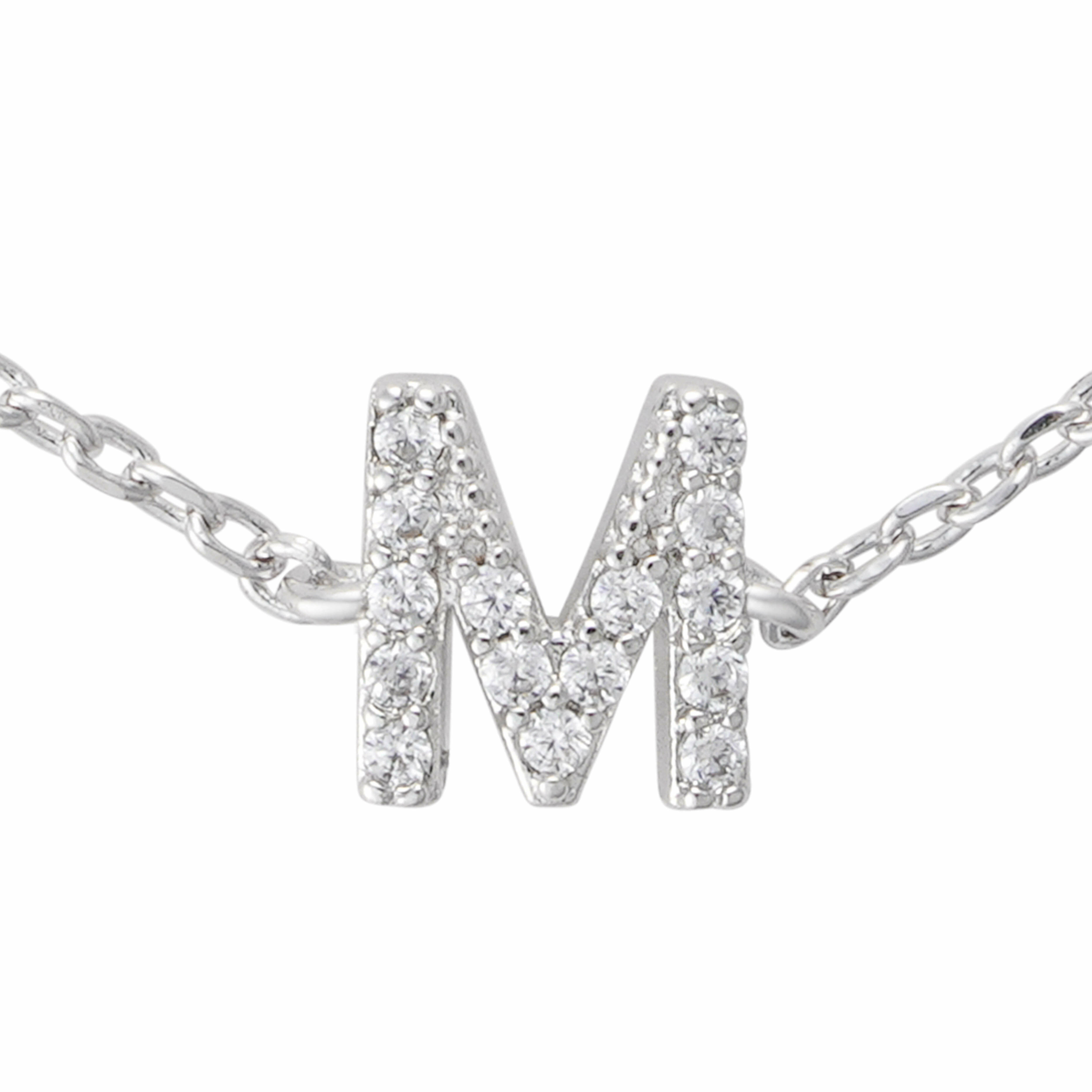 Silver Toned Letters Bracelet-M image 2