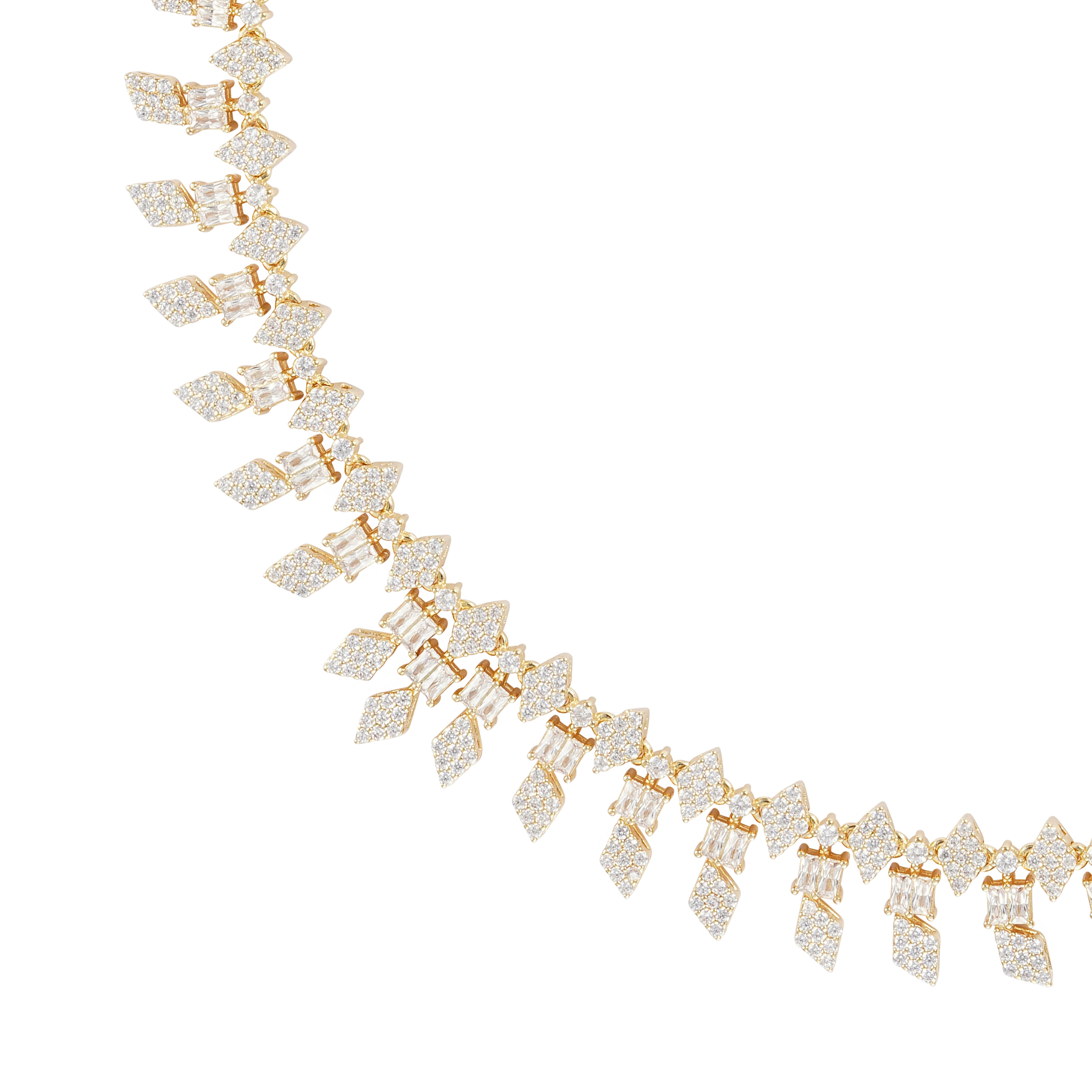 Gold Toned Emerald Choker image 1