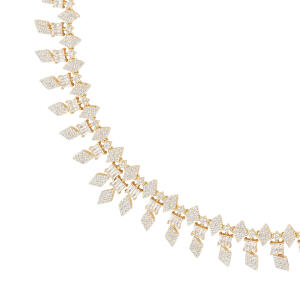 Gold Toned Emerald Choker image 1