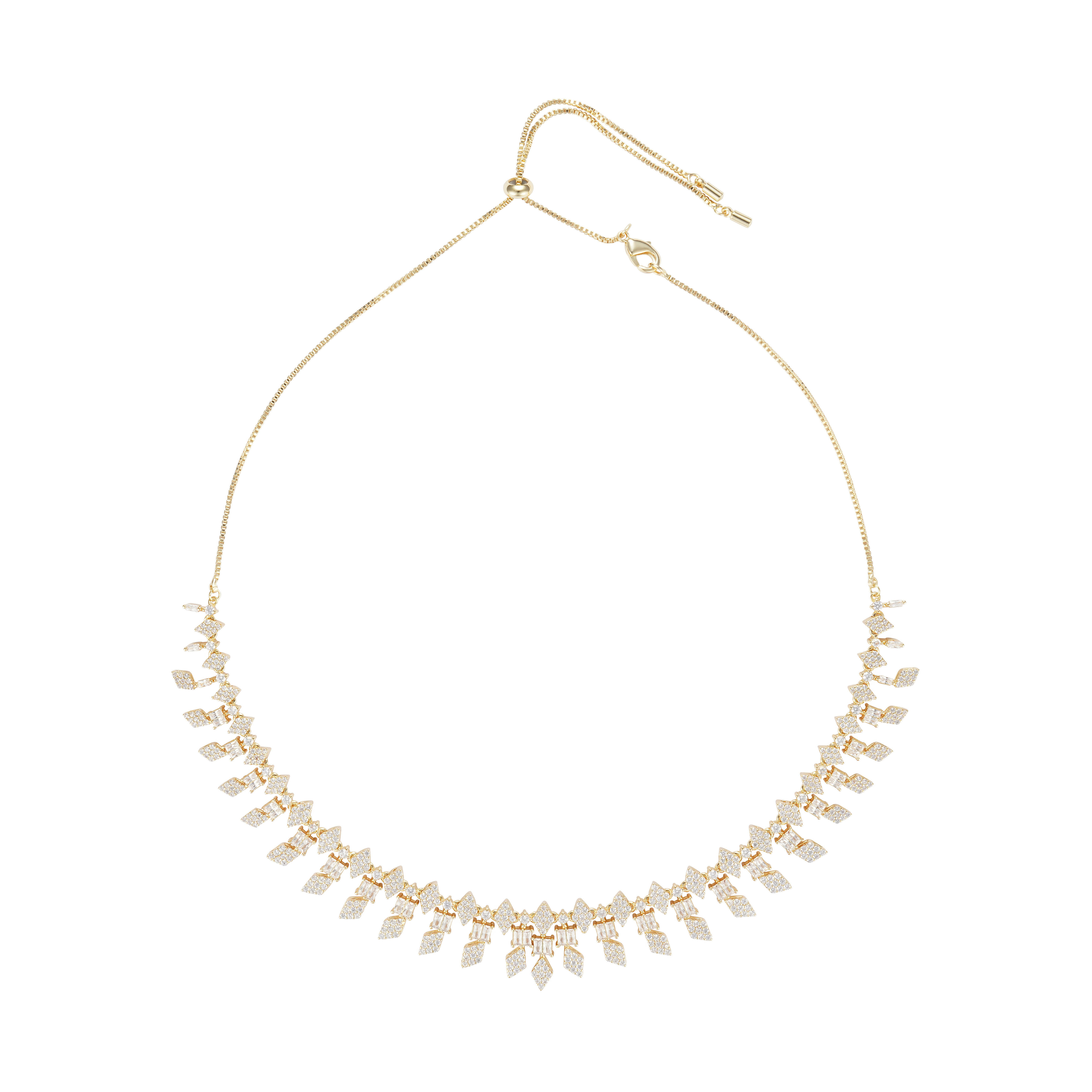 Gold Toned Emerald Choker image 0