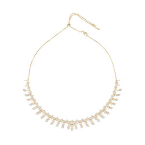 Gold Toned Emerald Choker image 0