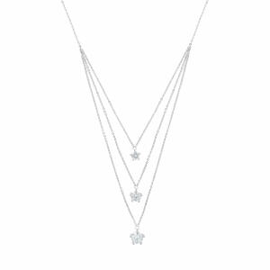 925K Silver Triple Strand Choker image 0