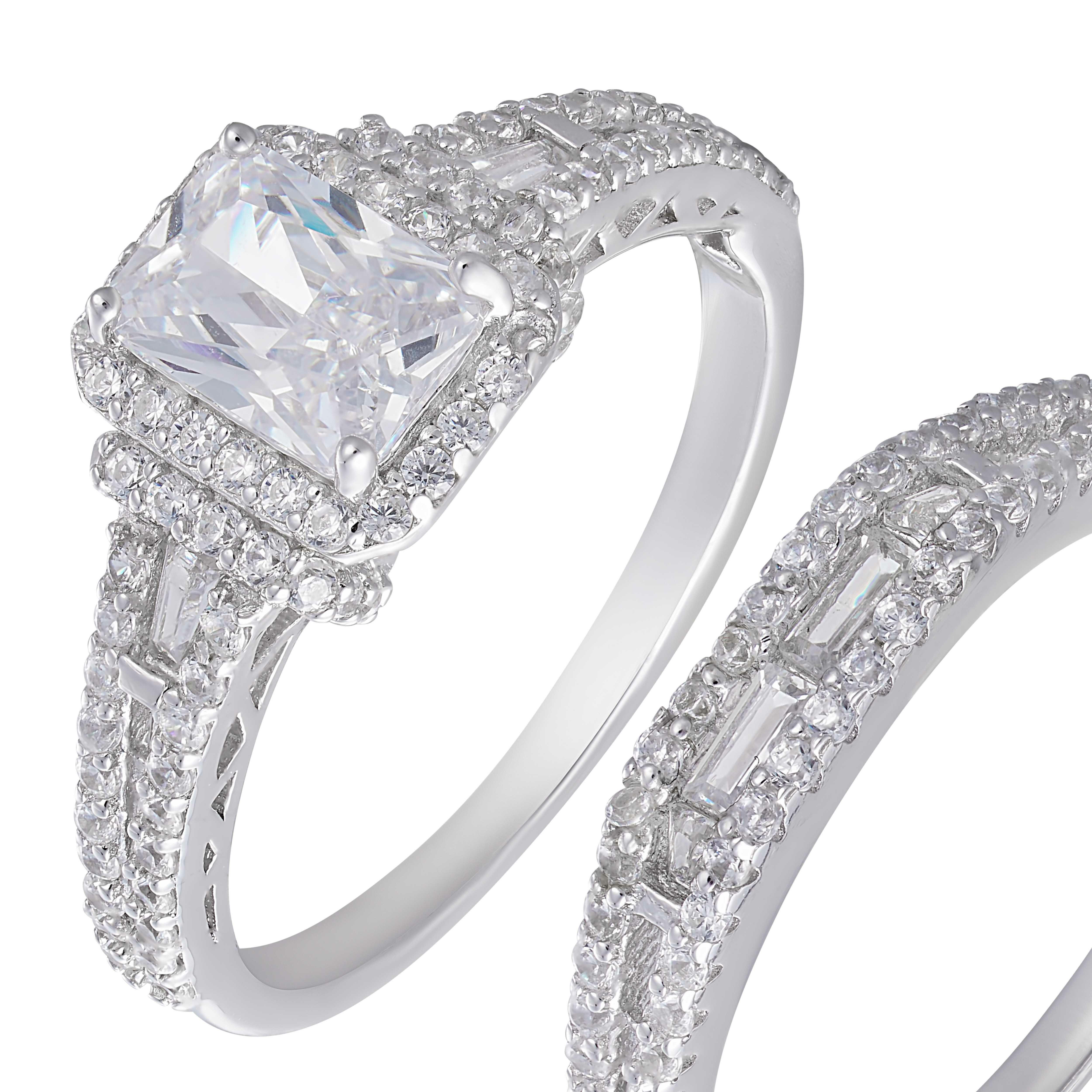 Radiant Cut 925k Silver Twins-7 image 1