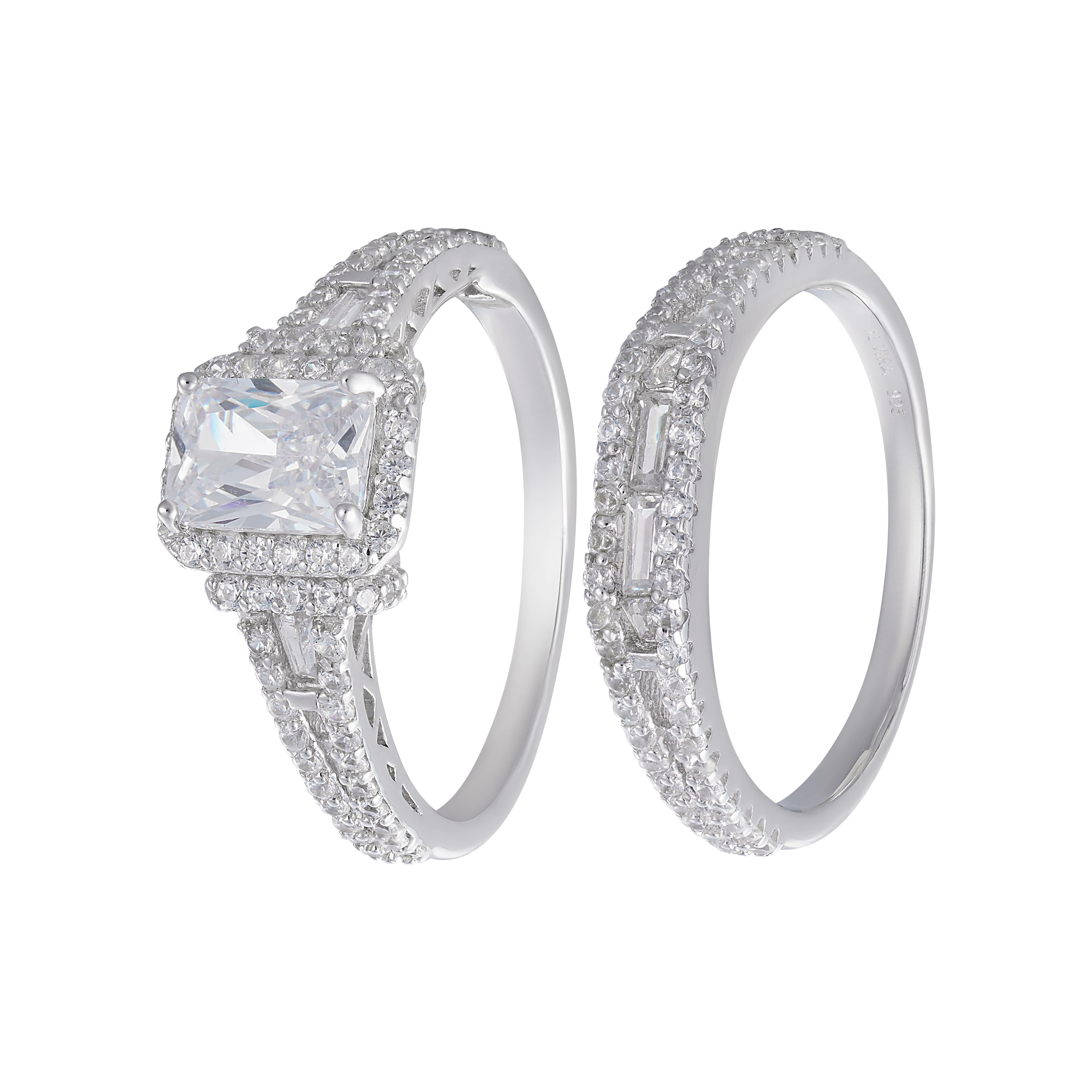 Radiant Cut 925k Silver Twins-7 image 0