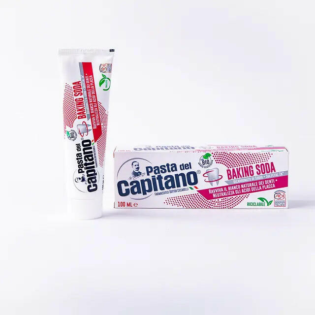 Pasta del Capitano Baking Soda toothpaste 100 ml Big Size image 0