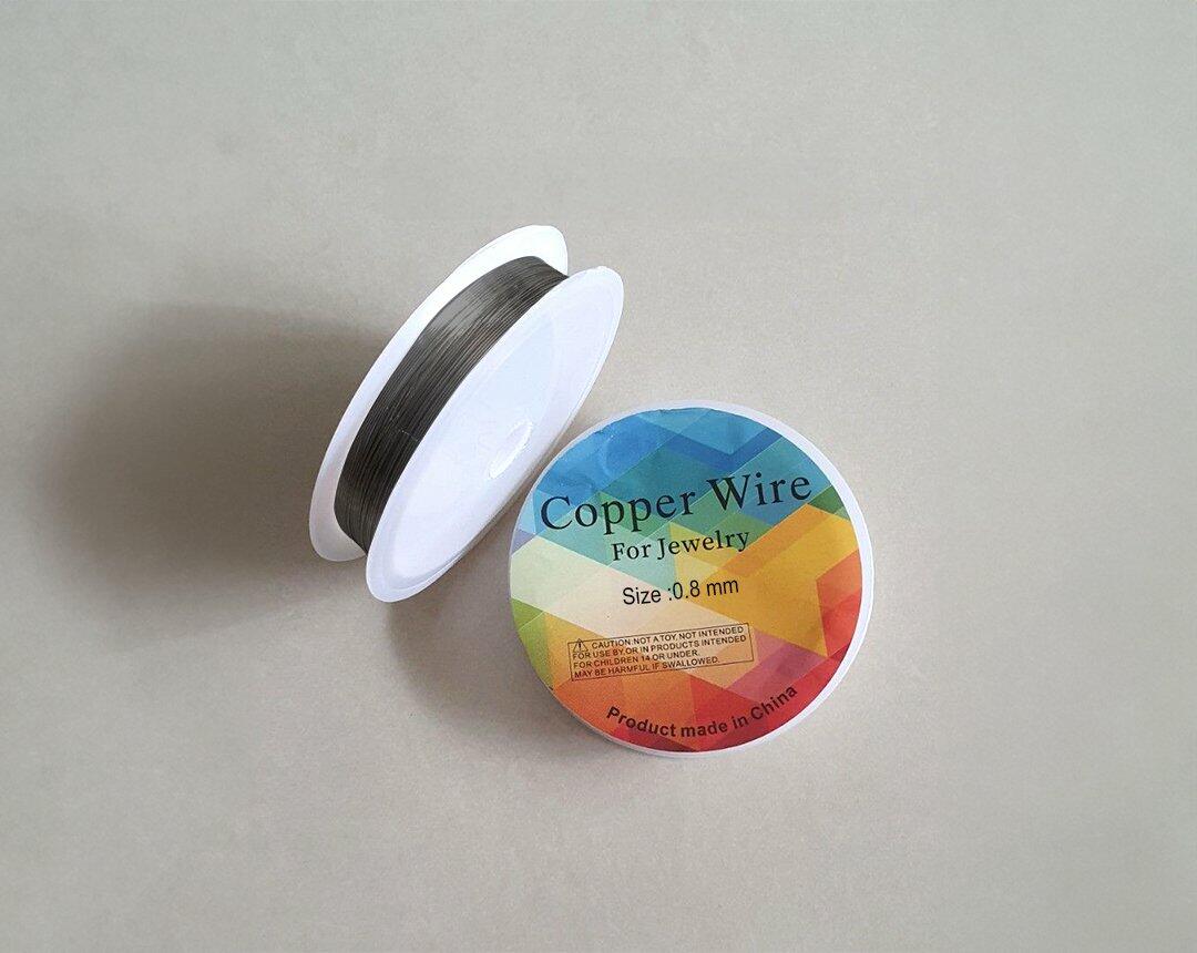 (0.8mm(Black))Copper Wire for Jewlery image 0