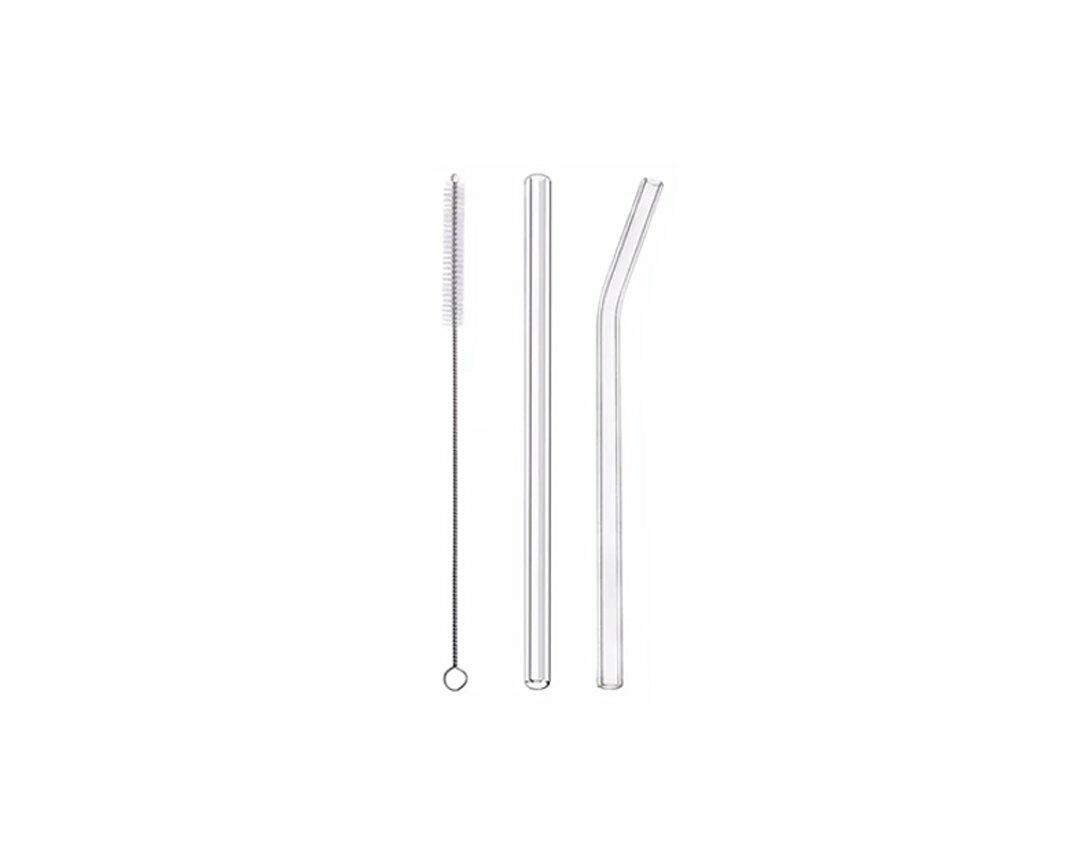 Glass Straw + Brush image 0
