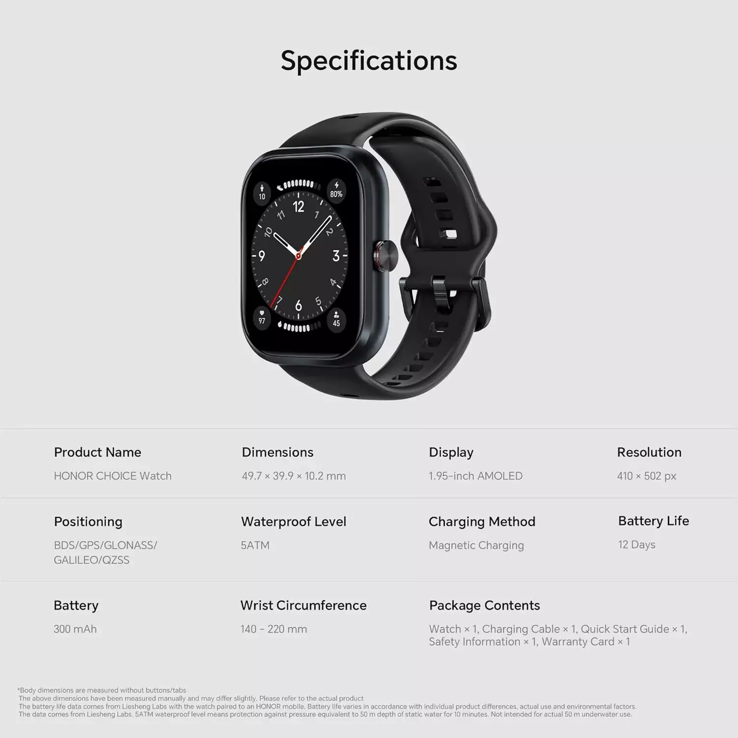HONOR CHOICE Watch 2i Black image 2