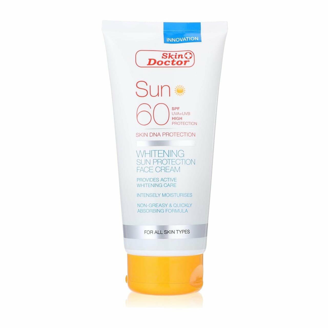 كريم الوجه من سكين دكتور لتفتيح البشرة مع حماية من الشمس SPF 60 - 150 مل. image 0