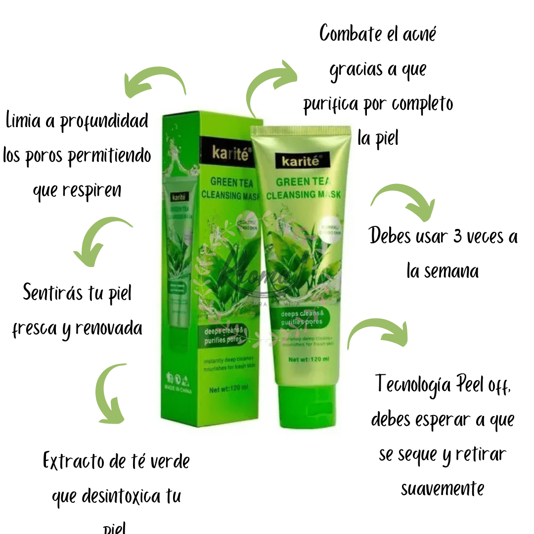 KARITE Green Tea Cleanser Mask - 120 ml. image 6