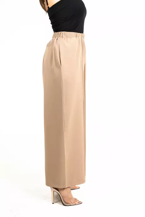 بنطلون نسائي من خام الكريب-كحلي داكن-2 image 12
