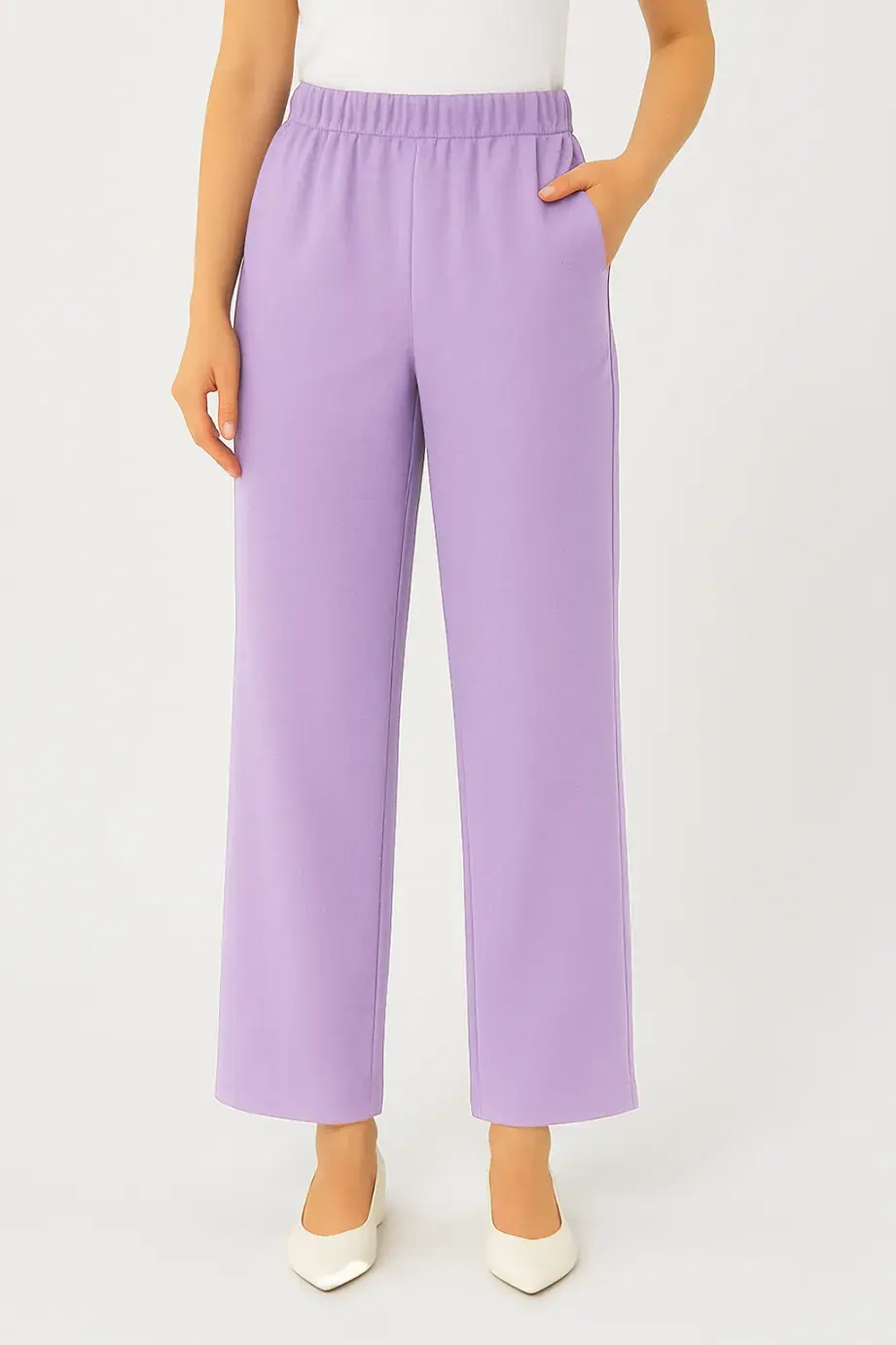 Crepe Pants - Mauve - 5 image 0