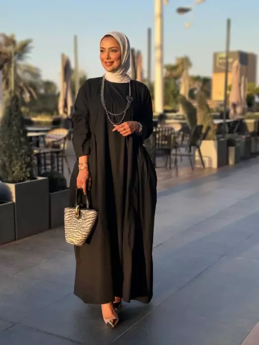 فستان طويل قطني للمحجبات image 7