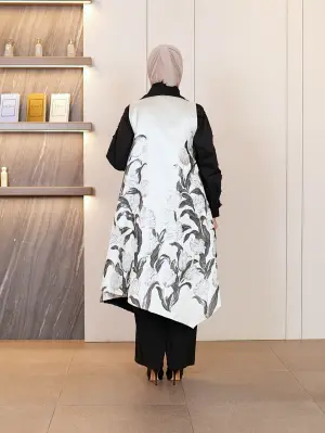 جيليه بياقة عريضة-بيج-1 image 2