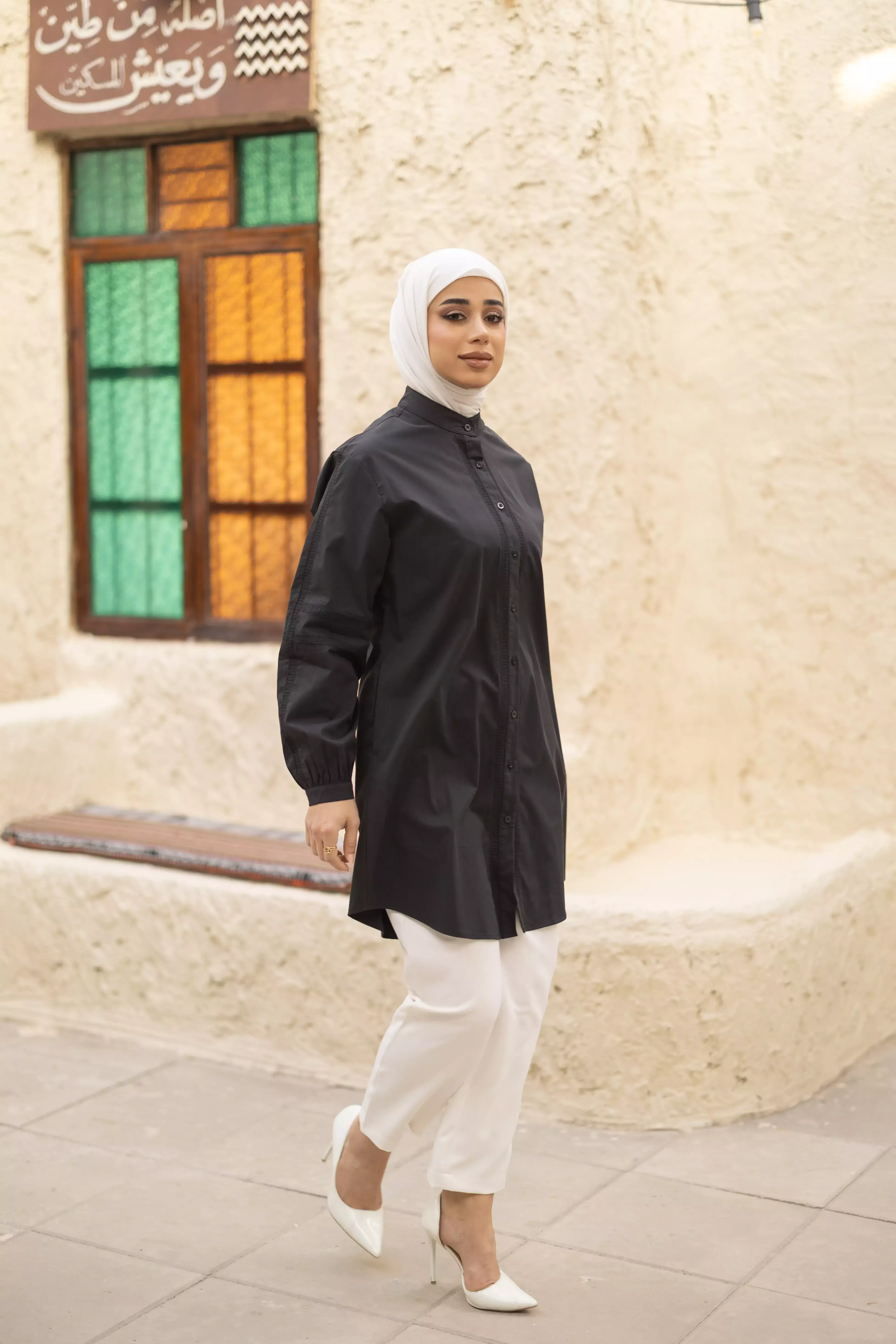 Soft Cotton Shirt - Black - 4 image 0