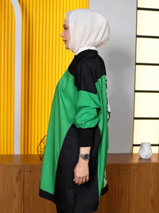 قميص قطني نسائي بنقشة فريدة image 6