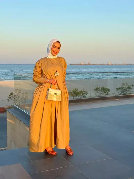 فستان طويل قطني للمحجبات image 9