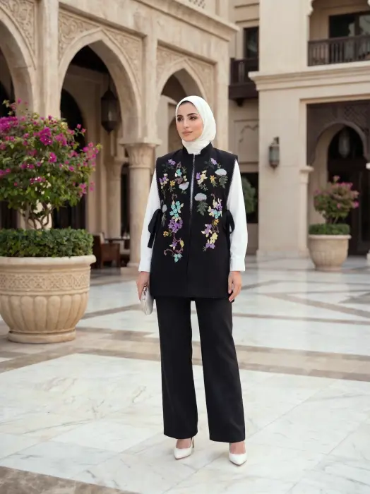 جيليه من خام التول المميز-اسود-1 image 0