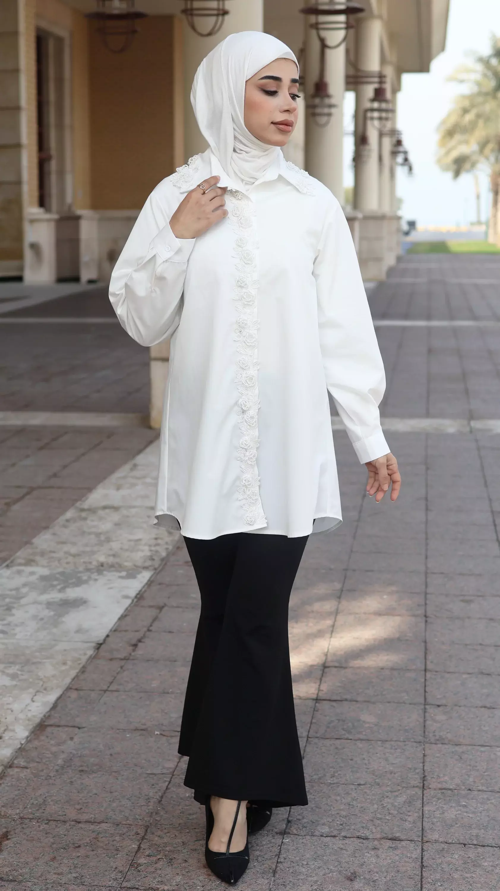 Lace Shirt - Sugar - 2 image 0