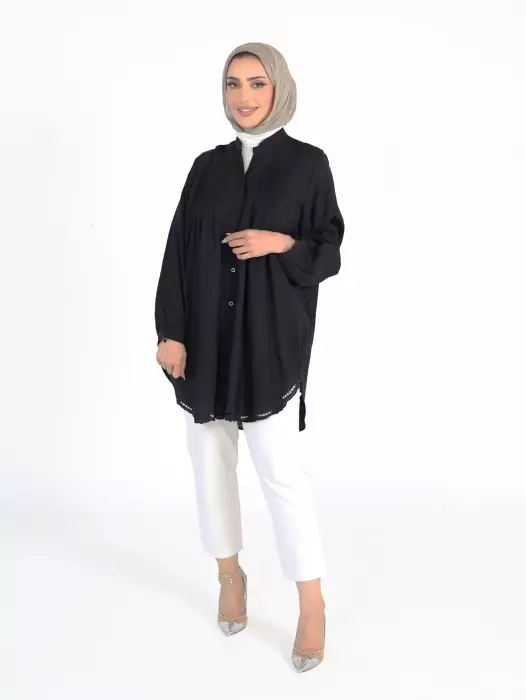 قميص بدرزات وتطريز أنيق image 3