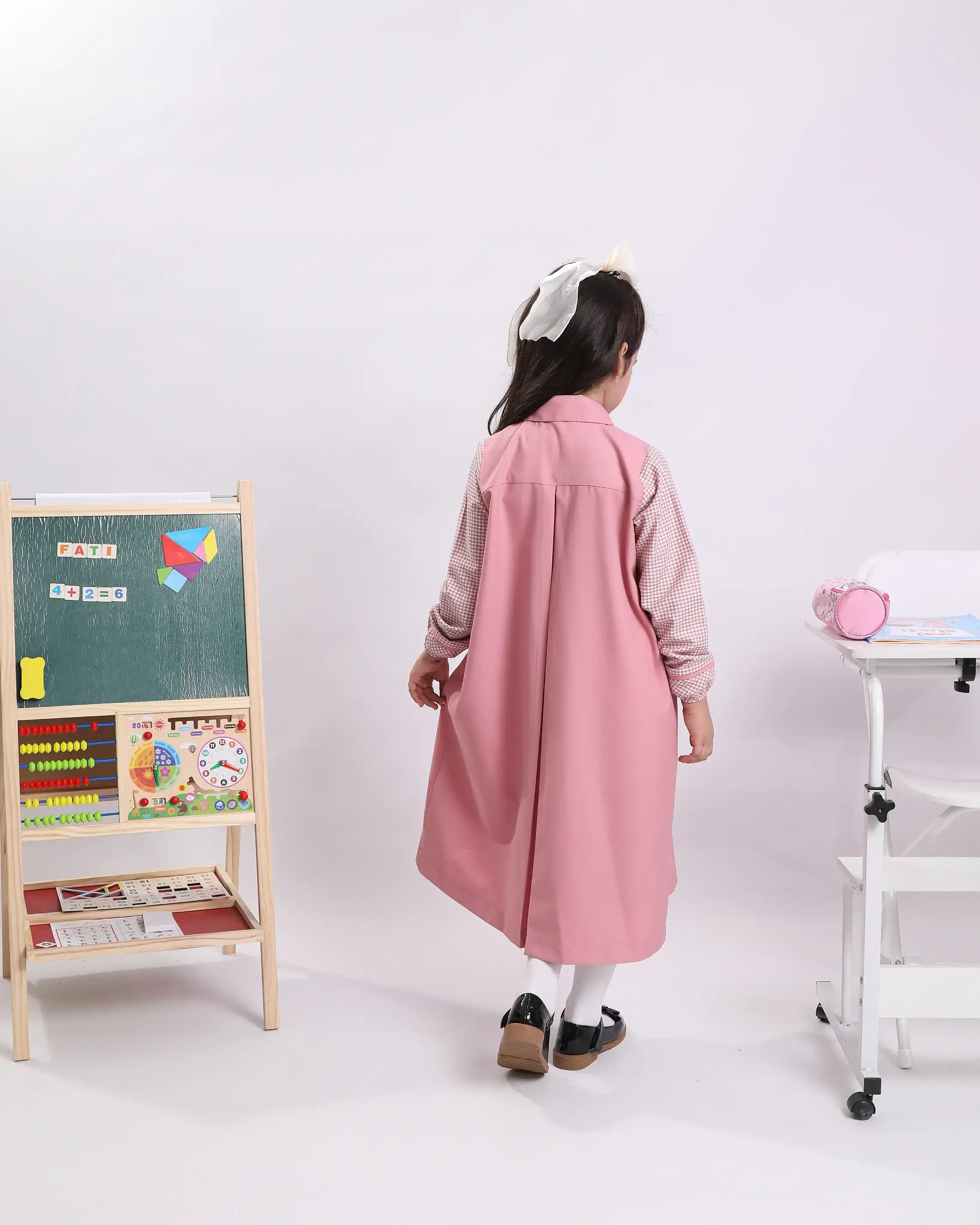 Full school uniform with elastic sleeves - Pink - 11 image 3
