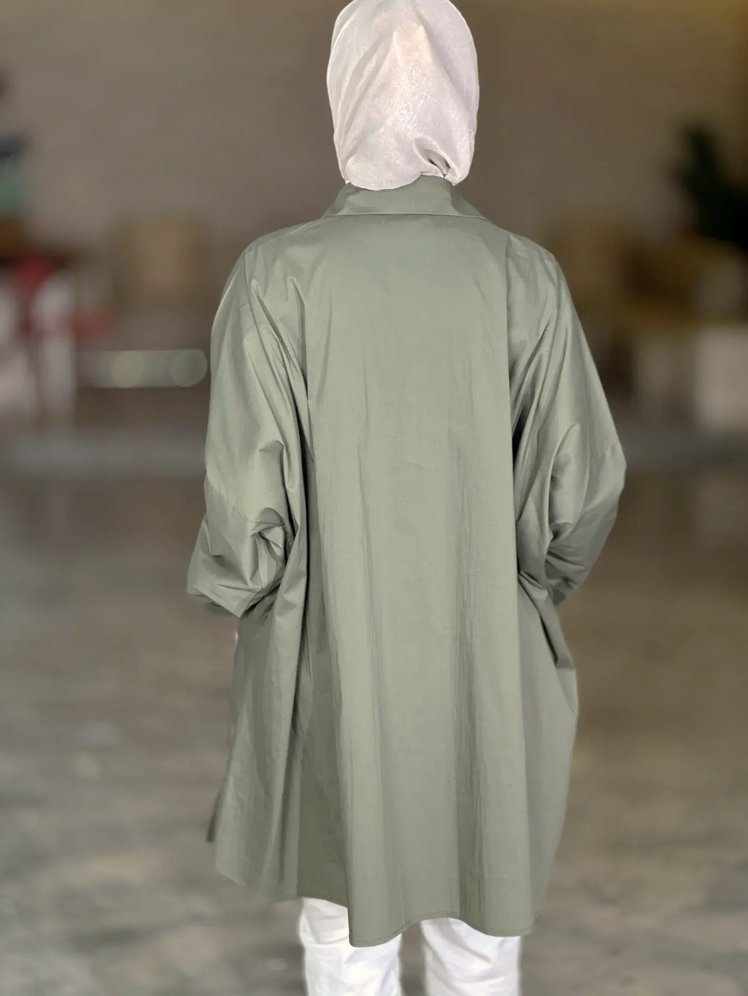 shirt with front pockets - Dark Olive - FS image 3