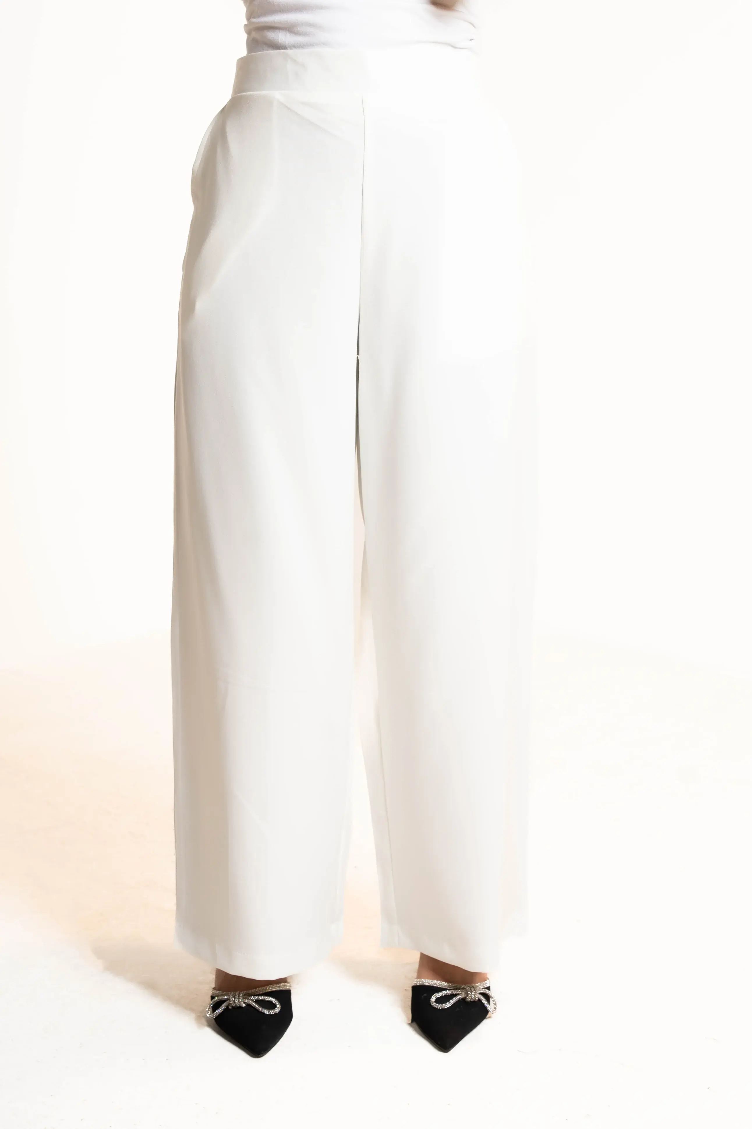 High Waist Pants With A Belt Behind Them - Mauve - 4 image 14