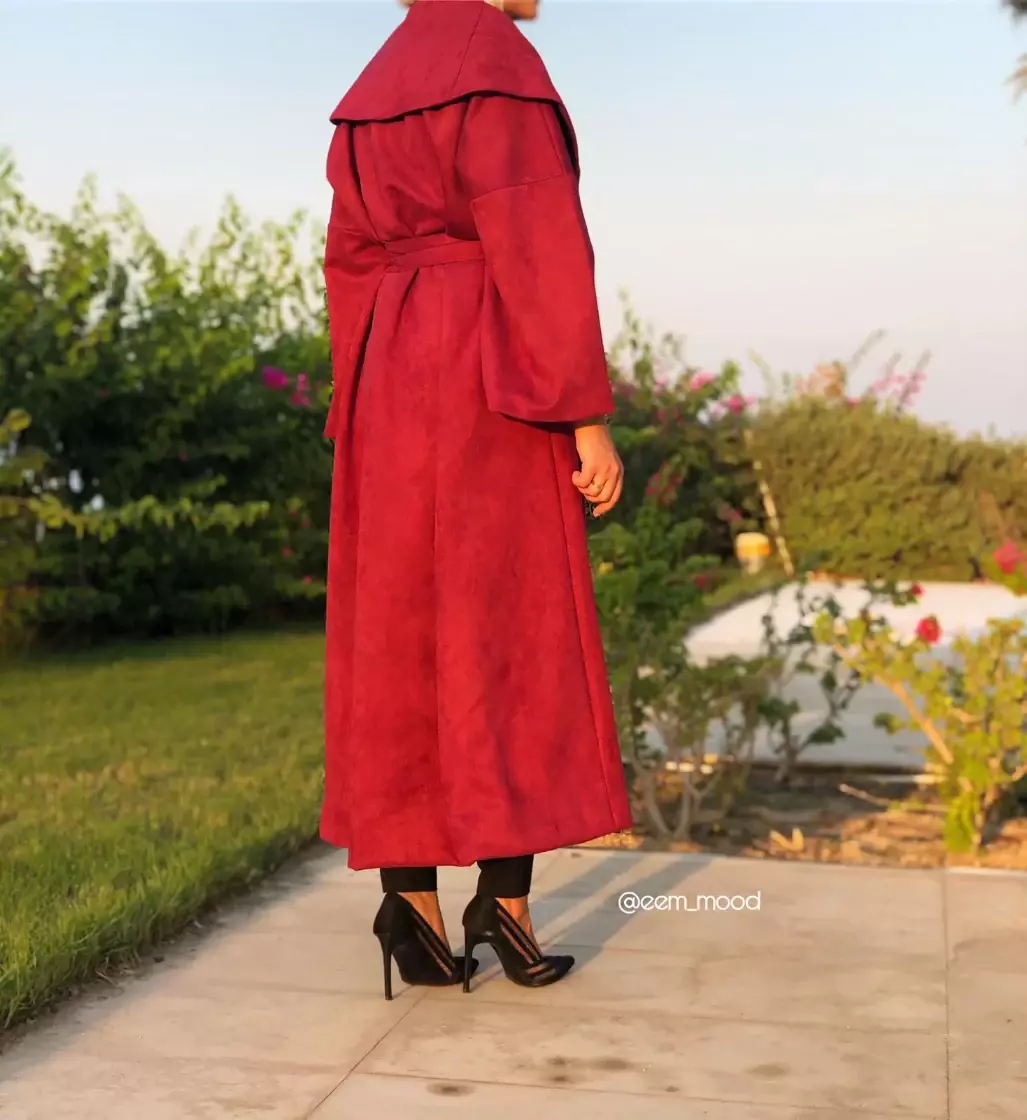 جاكيت شتوي من الشامواه - احمر - FS image 1