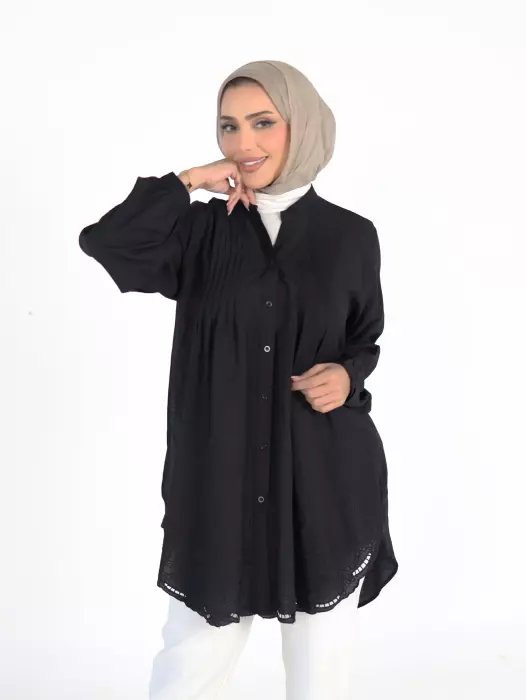 قميص بدرزات وتطريز أنيق image 4