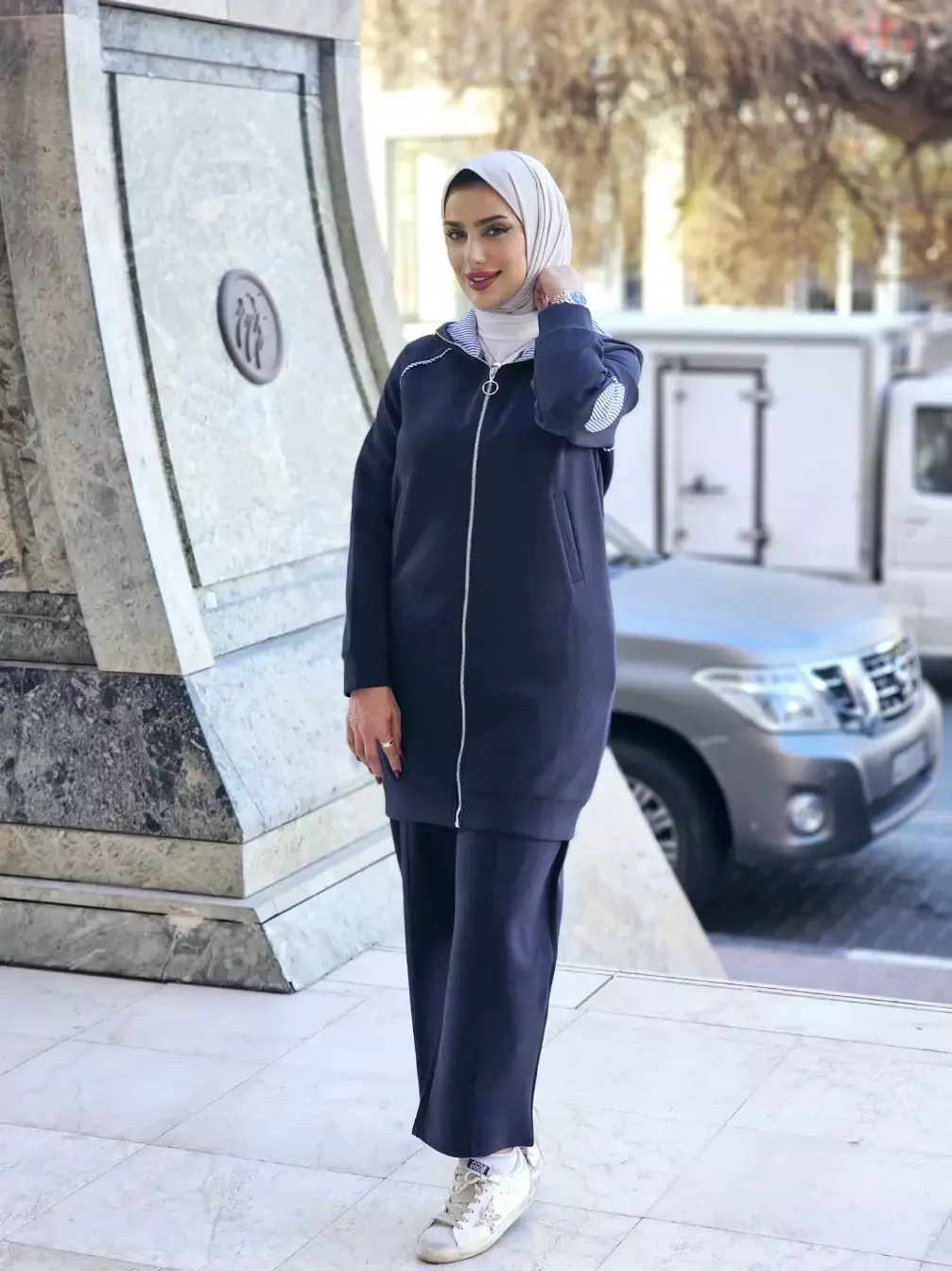 Winter Knitted Tracksuit - Beige - 4 image 0