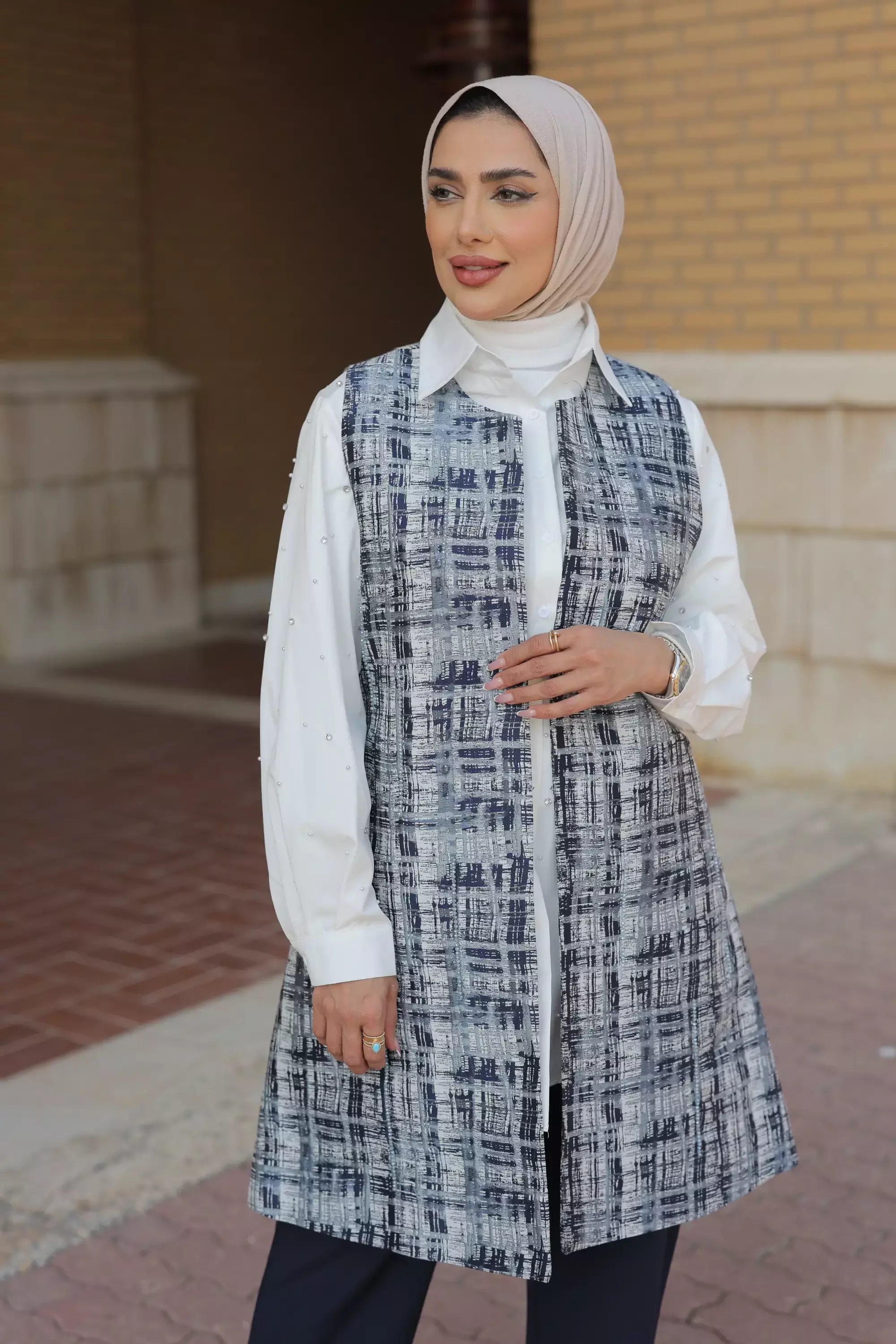 Jacquard Gilet image 1