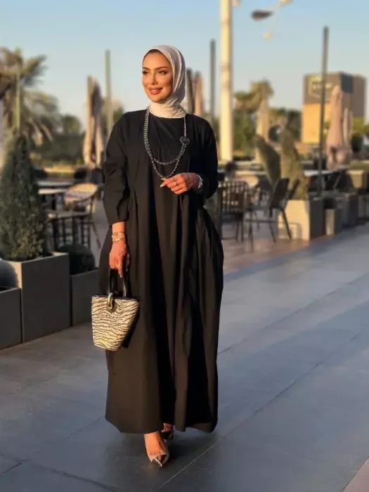 فستان طويل قطني للمحجبات image 4