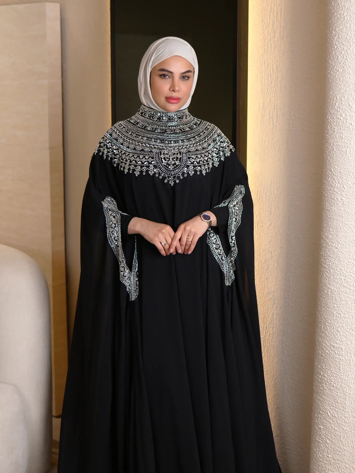 فستان مزين بشك image 2
