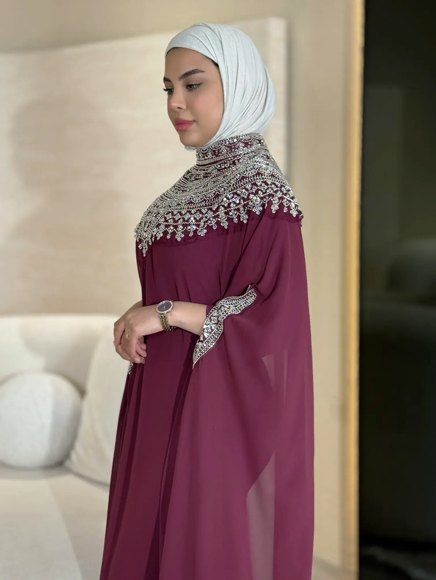 فستان مزين بشك image 11