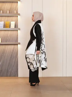 جيليه بياقة عريضة-بيج-1 image 1