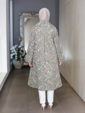 جاكيت طويل من البوبلين image 2