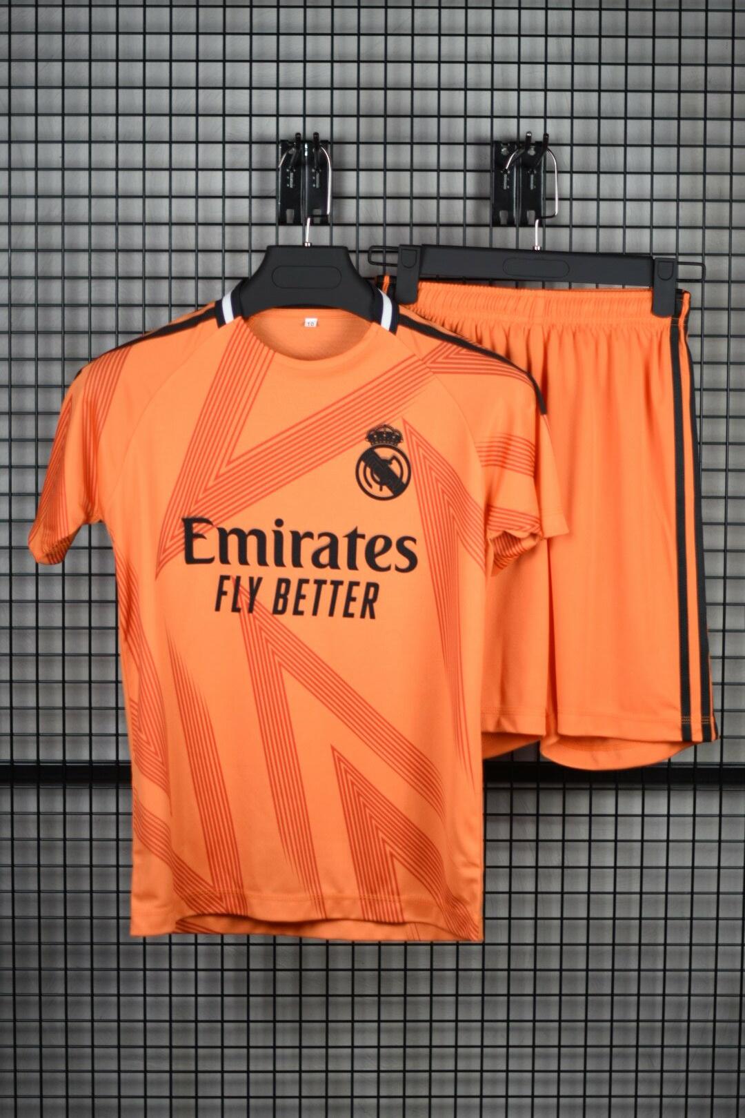 Al Kangar REAL MADRID TSHIRT-SHORTS 2024-25 ORANGE
