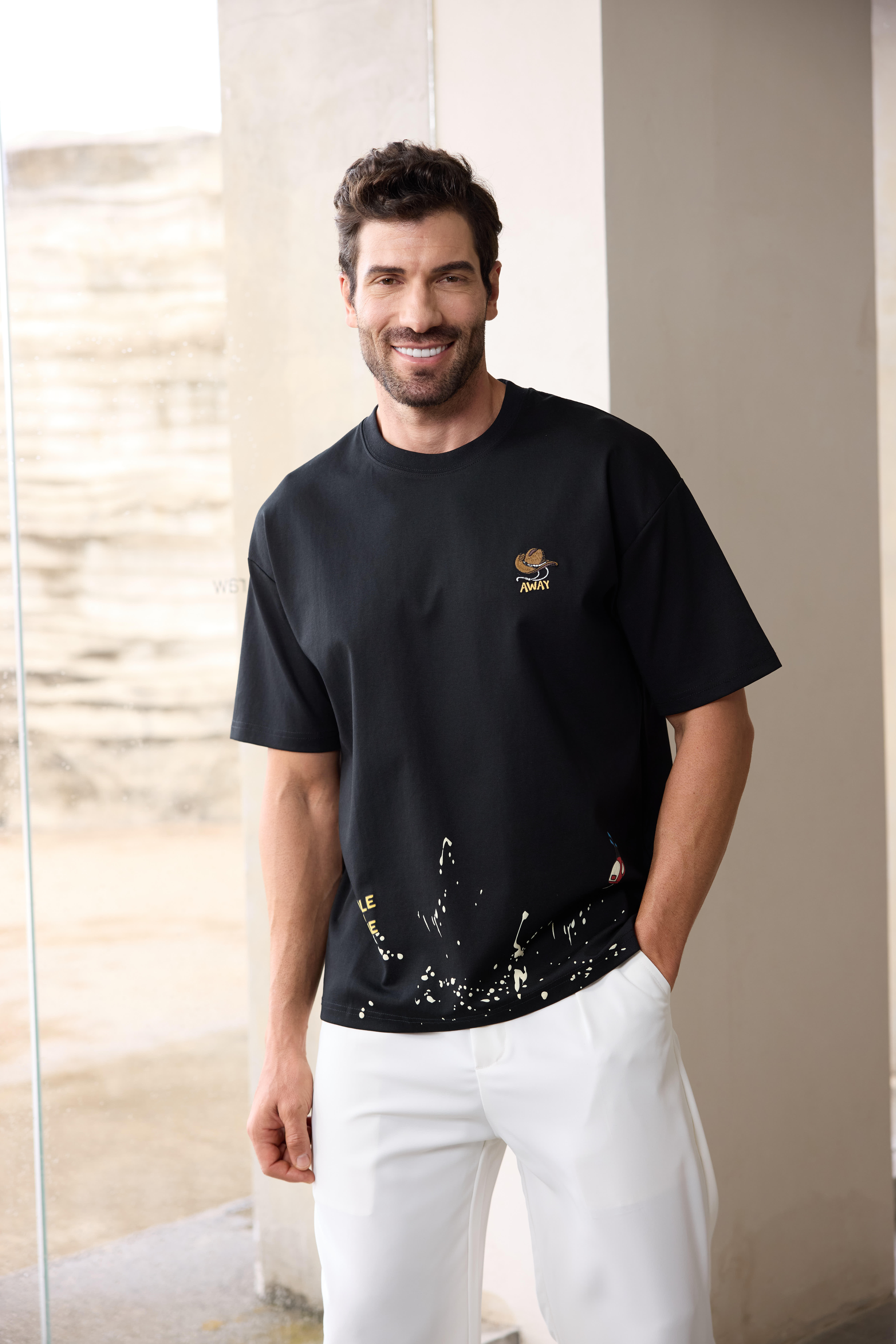 بلايز اوفر سايز 200 - اسود - S image 2