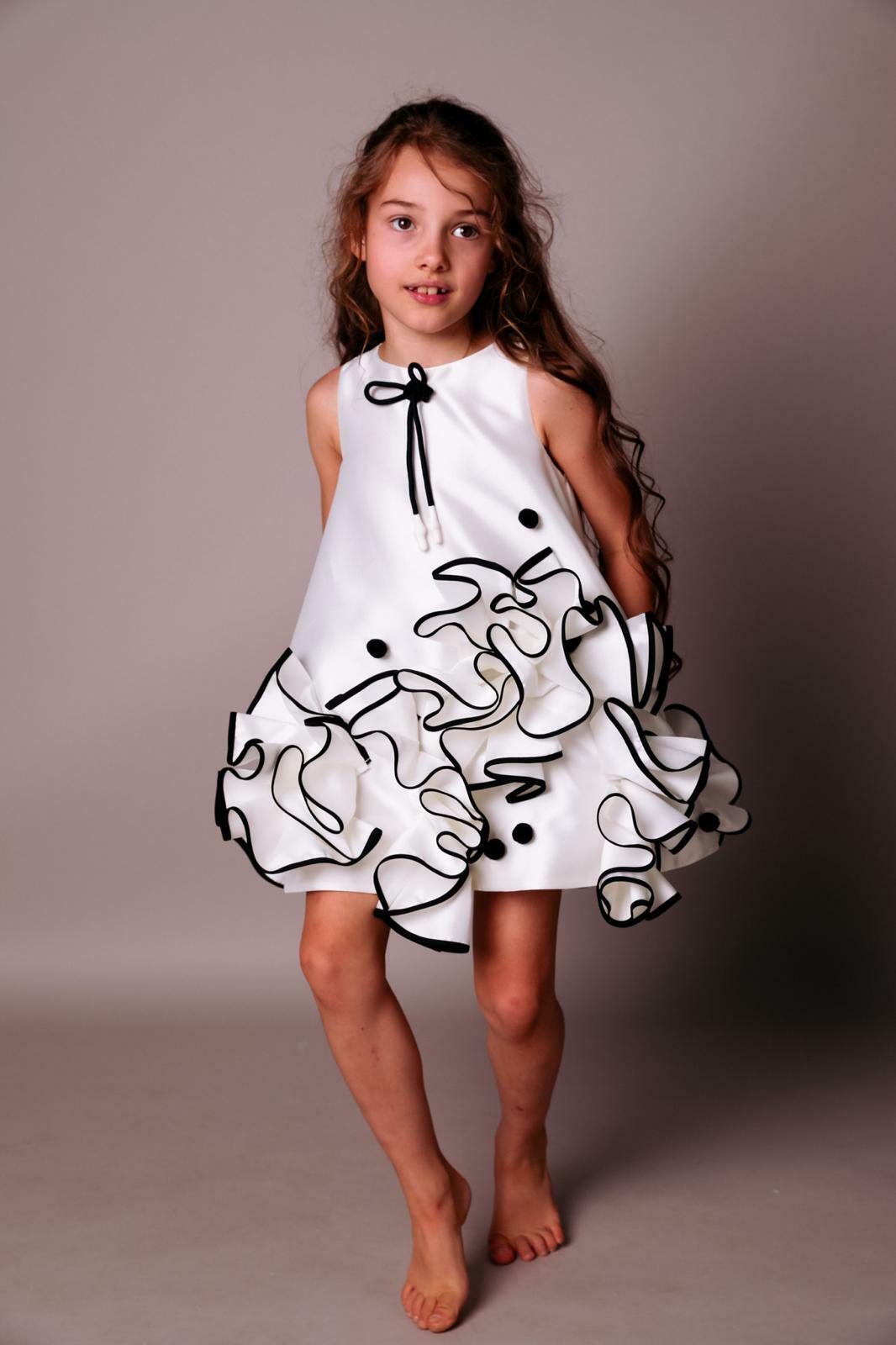 Coralia Dress Black and white 6 - 8 image 1