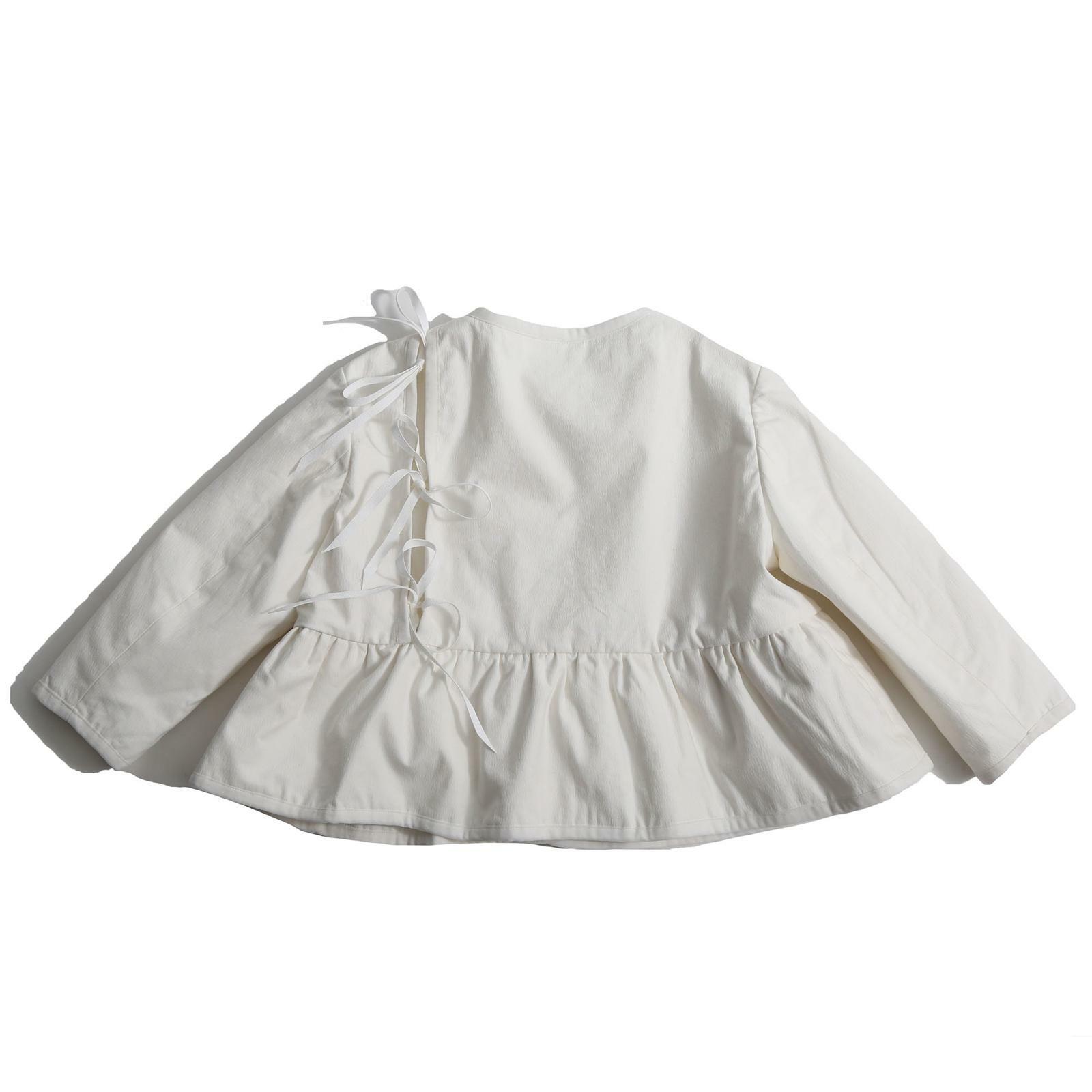 ophelia peplum padded jacket - blue 2 - 3 image 10