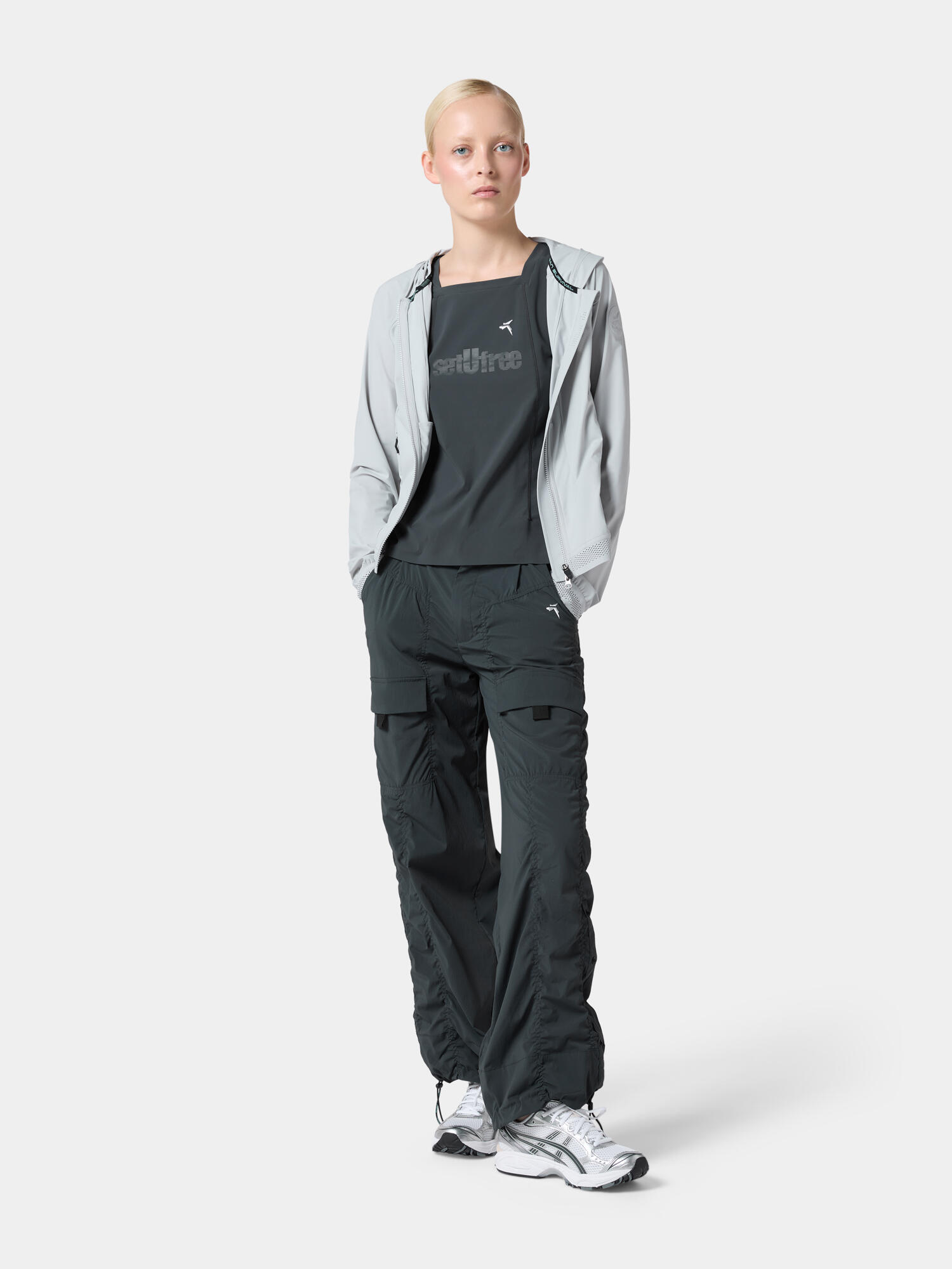 Active Life Quick-Dry Knit Sports Jacket - Frost Gray view 5