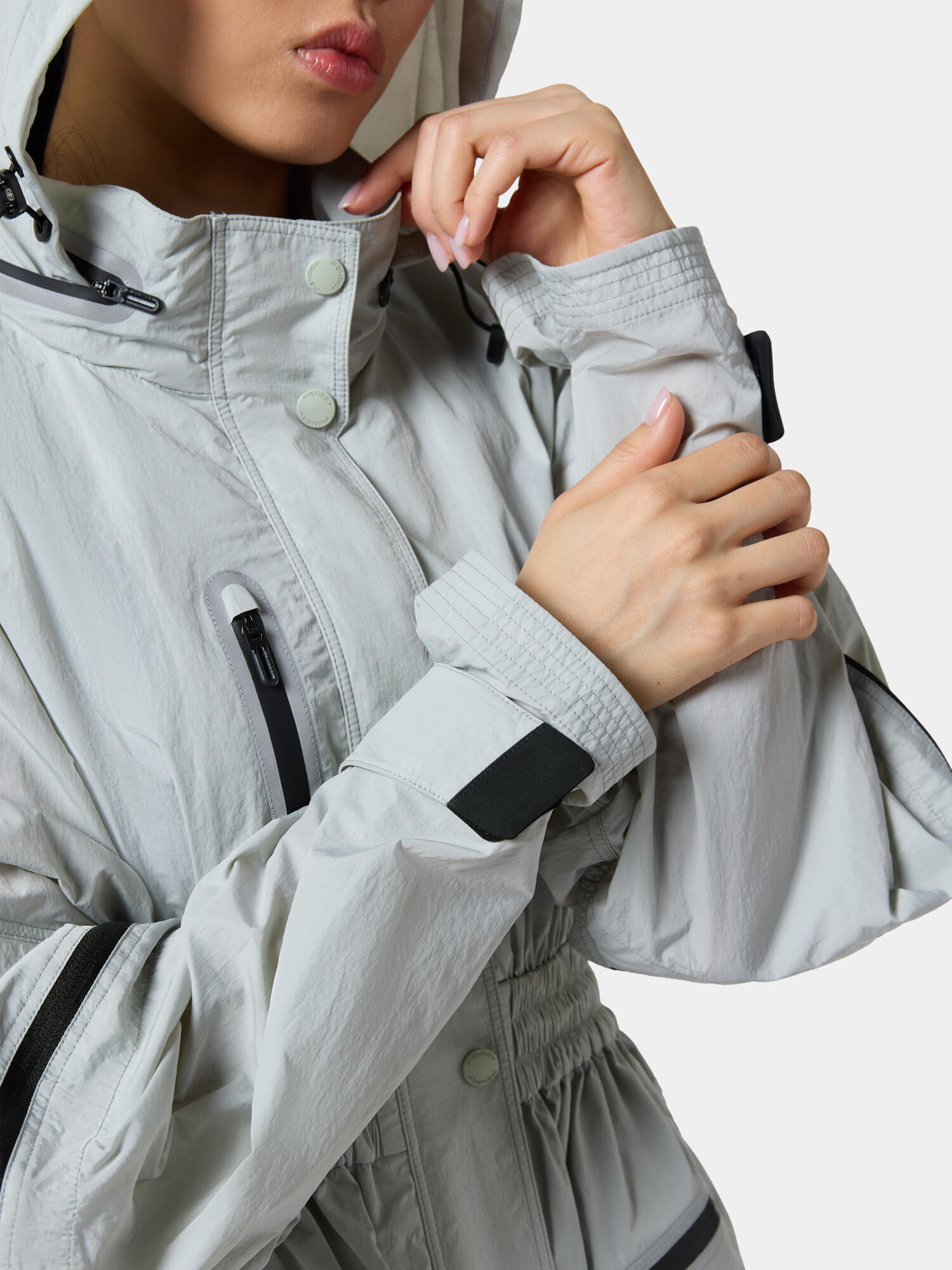 Convertible Mesh-Hooded Jacket view 5