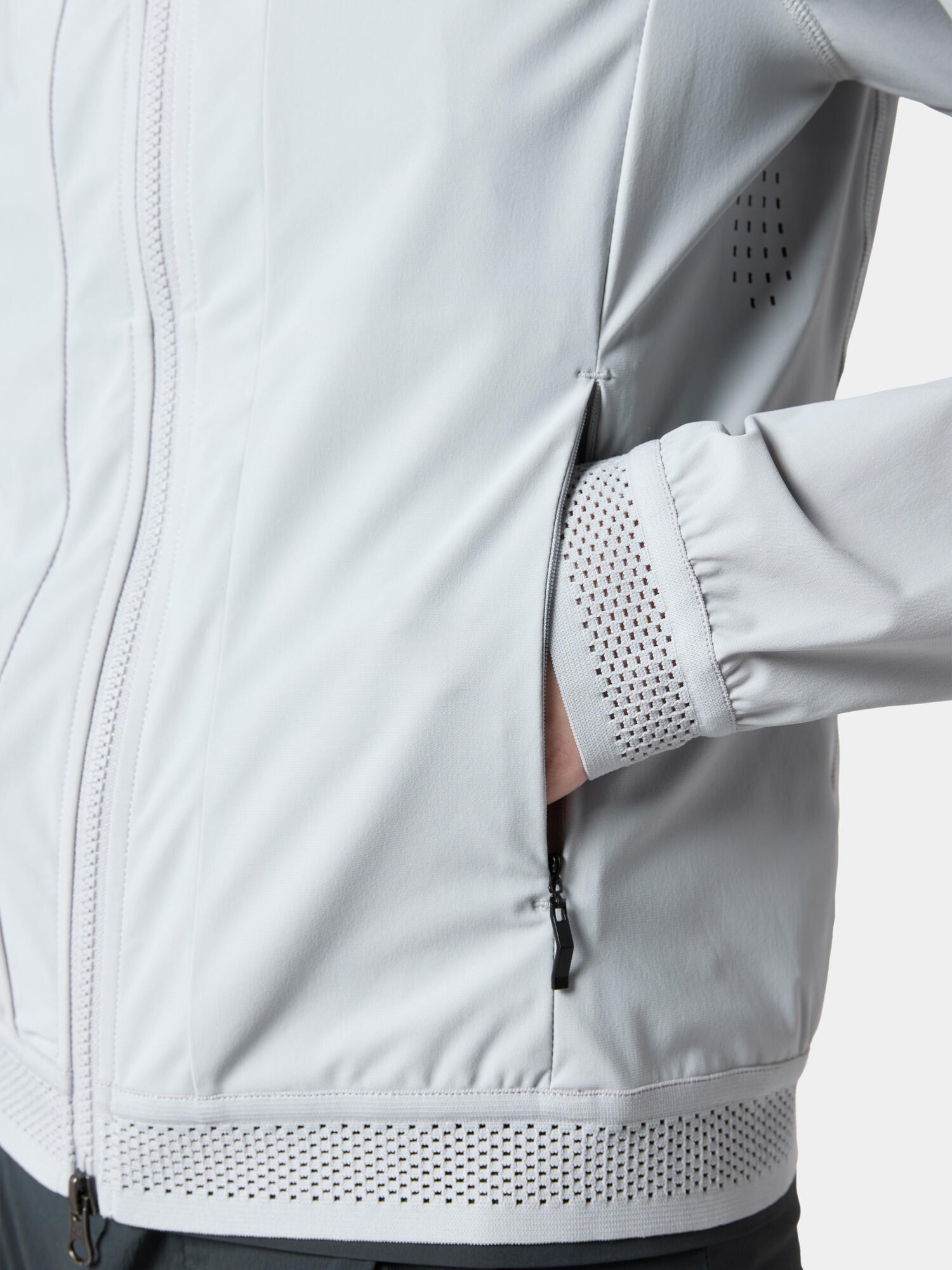 Active Life Quick-Dry Knit Sports Jacket - Frost Gray view 4