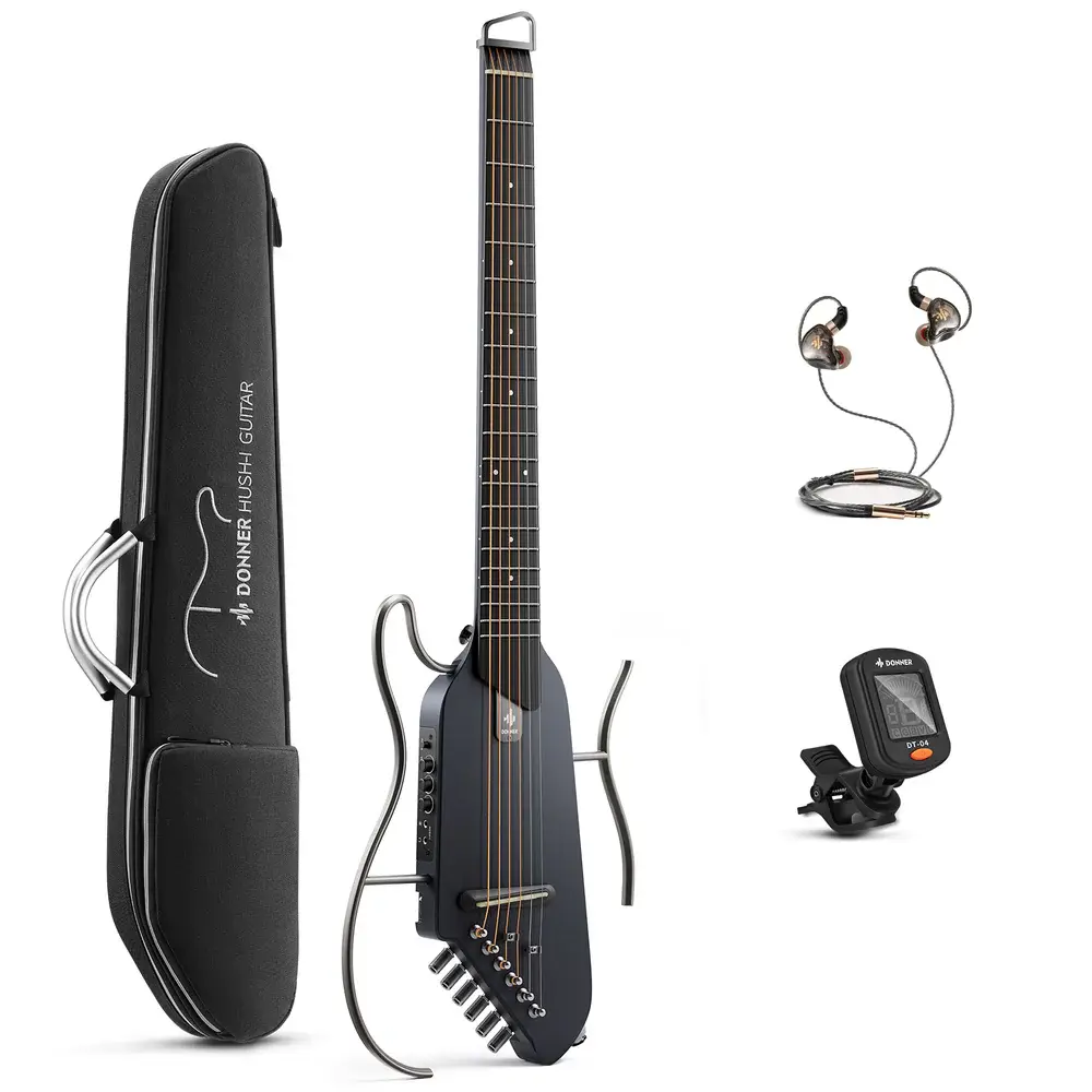 EC1782 Donner HUSH™ I Acoustic-Electric Travel Guitar