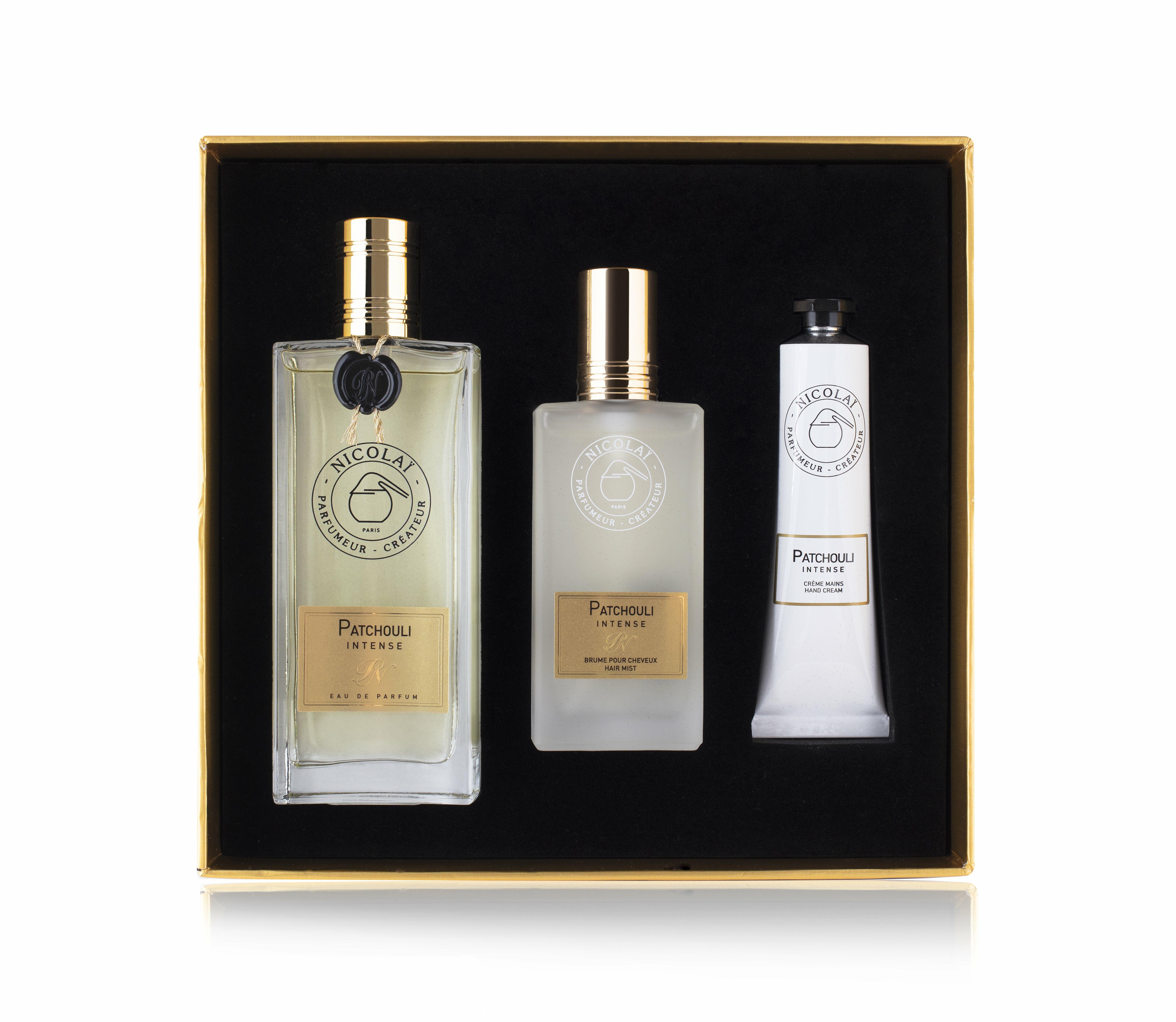 باتشولي إنتنس طقم (عطر100مل + عطر للشعر+كريم اليد 30مل) 30ml image 0