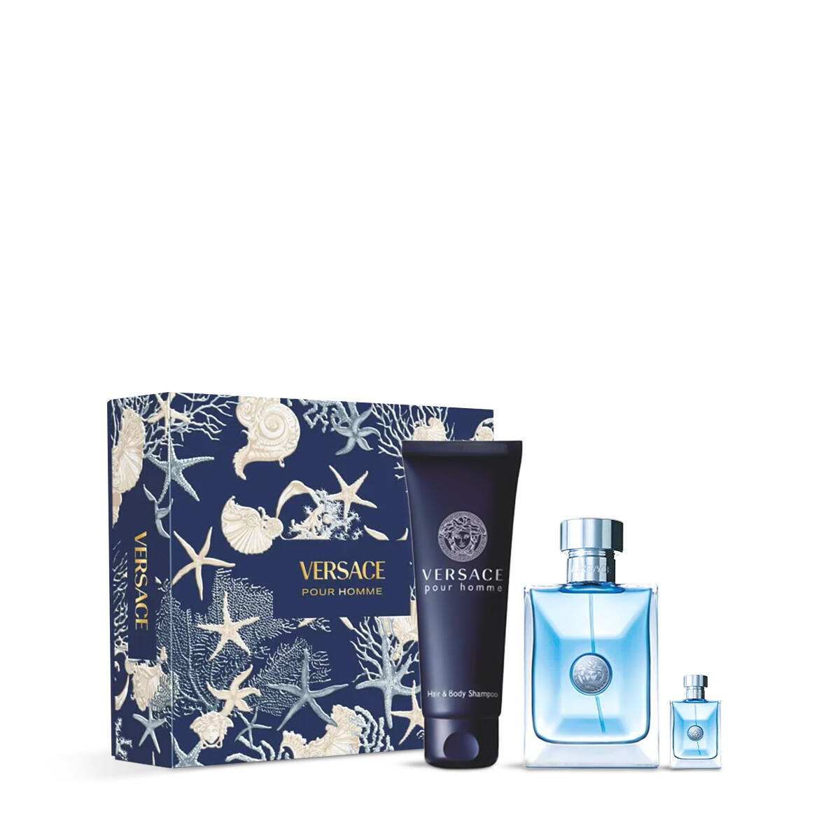 ڤيرساتشي بور أوم (أو دو تواليت 100ml + غسول الشعر والجسم 150ml + أو دو تواليت 5ml) image 1